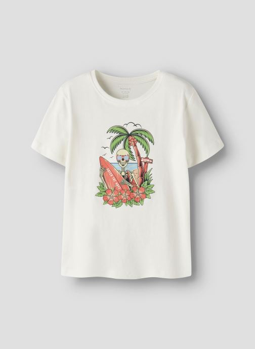 Name it T-shirts met korte mouwen Nkmfinley Ss Top Ps jongens wit