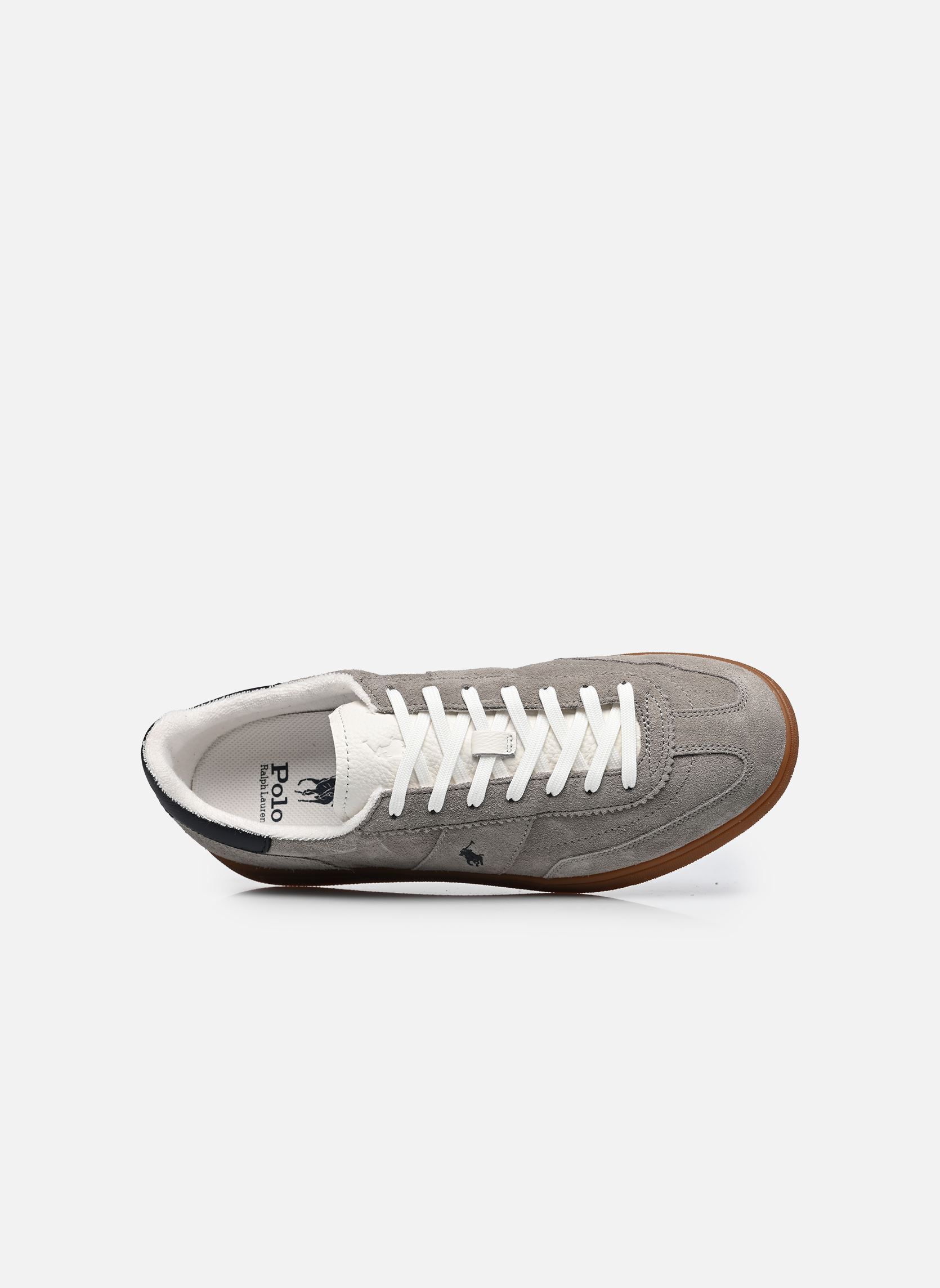 Lage sneakers BEDFORD PP heren grijs Polo Ralph Lauren Lage sneakers BEDFORD PP heren grijs EARTH GREY/HUNTER NAVY