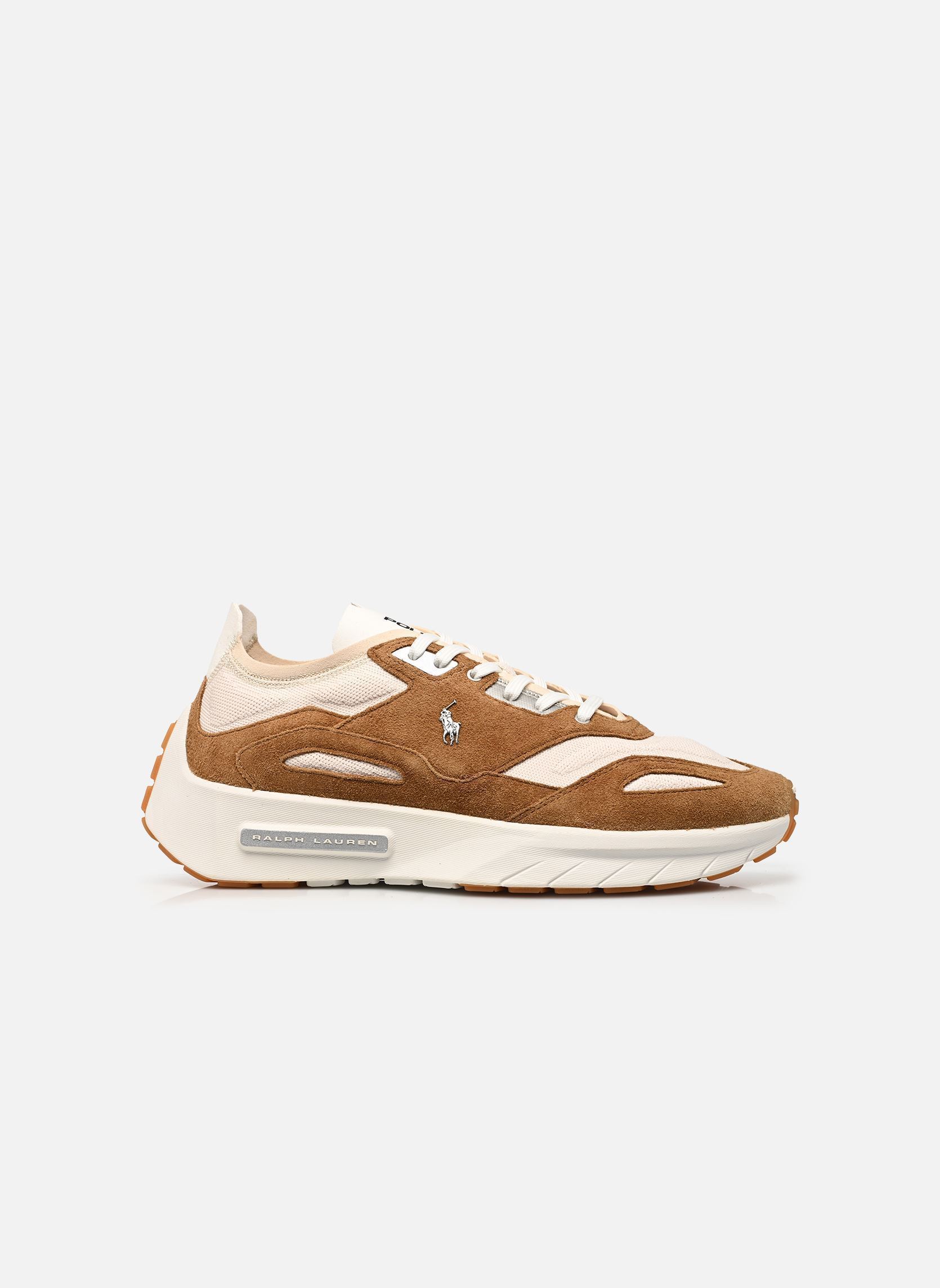 Baskets basses BOERUM KNIT homme marron Polo Ralph Lauren Baskets basses BOERUM KNIT homme marron DESERT TAN/DECKWASH WHITE