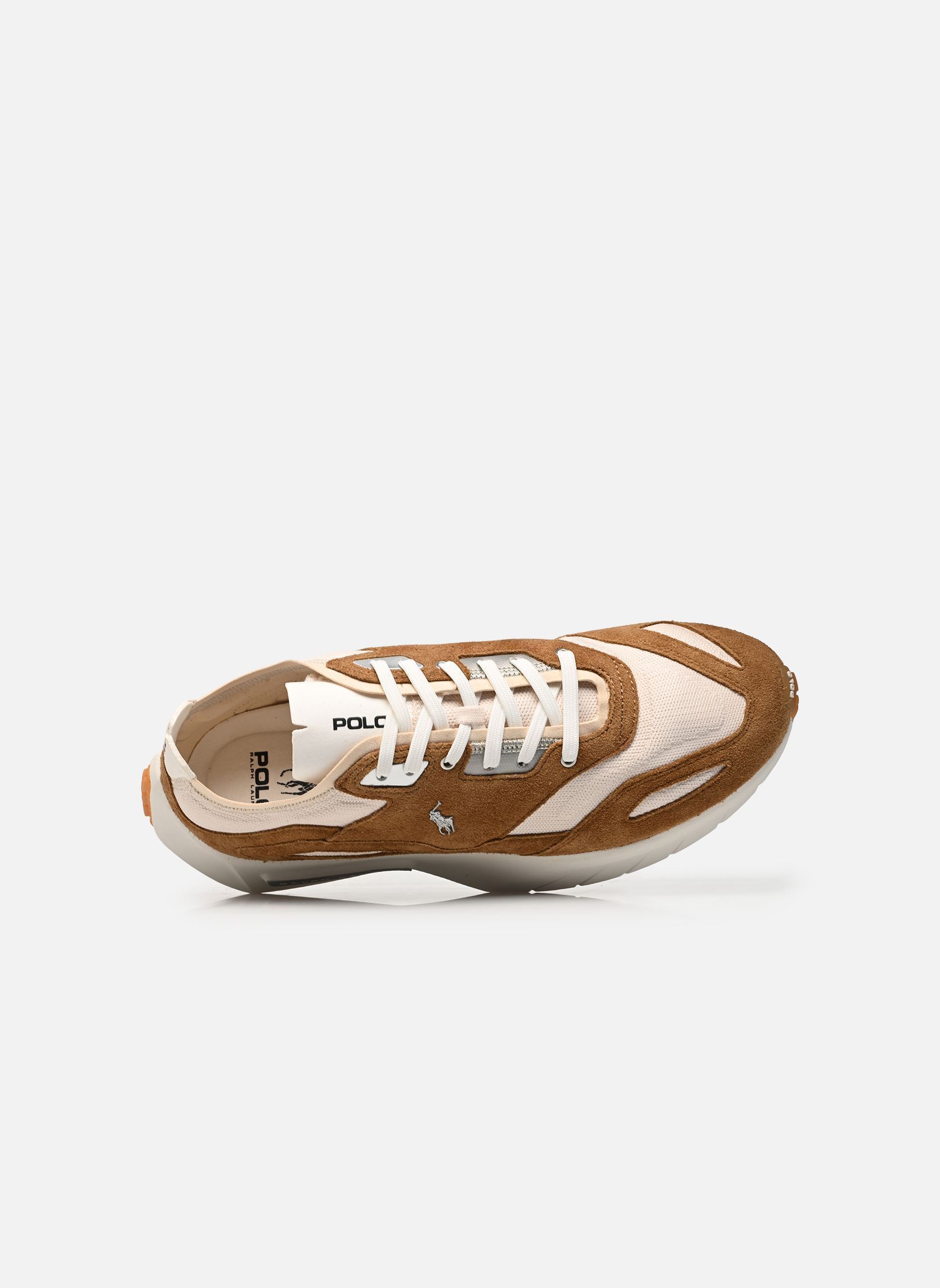 Baskets basses BOERUM KNIT homme marron Polo Ralph Lauren Baskets basses BOERUM KNIT homme marron DESERT TAN/DECKWASH WHITE