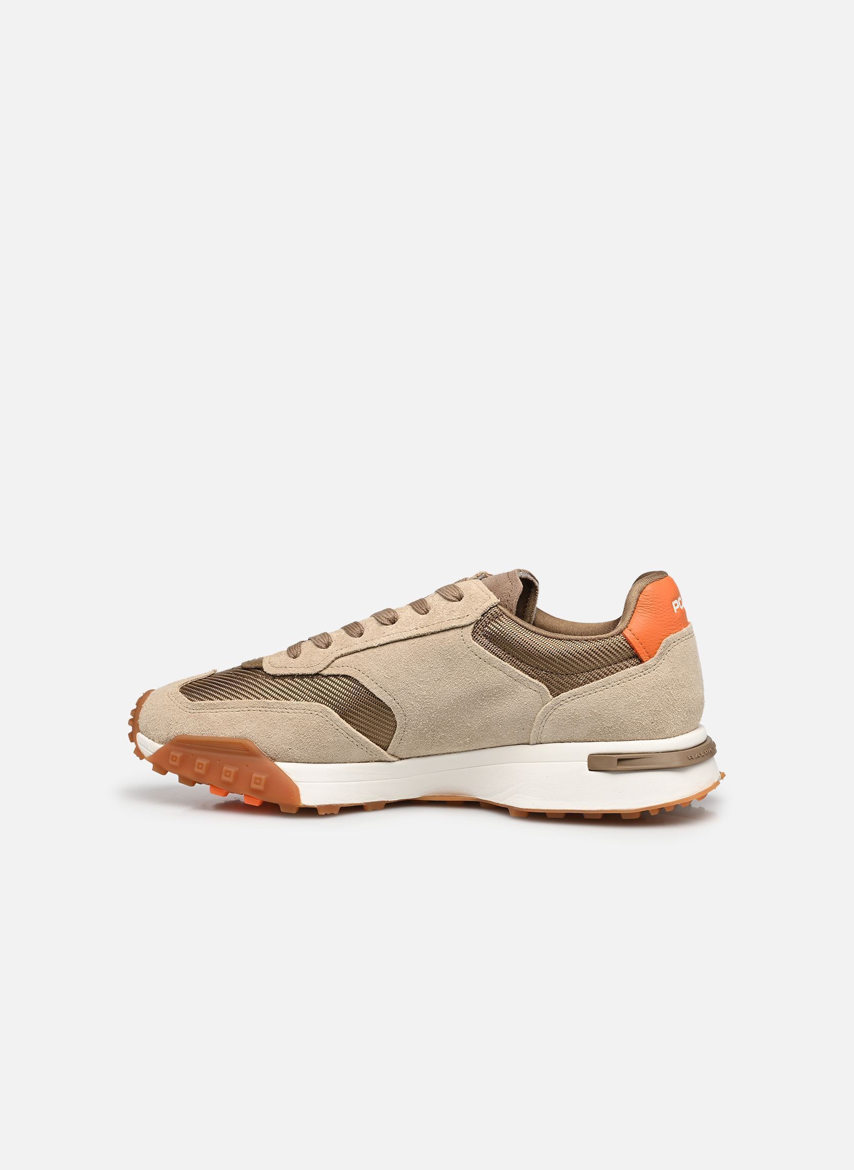 Baskets basses ELDRIDGE homme beige Polo Ralph Lauren Baskets basses ELDRIDGE homme beige SEPIA TINT/COSTL BEGE/BDFD ORG
