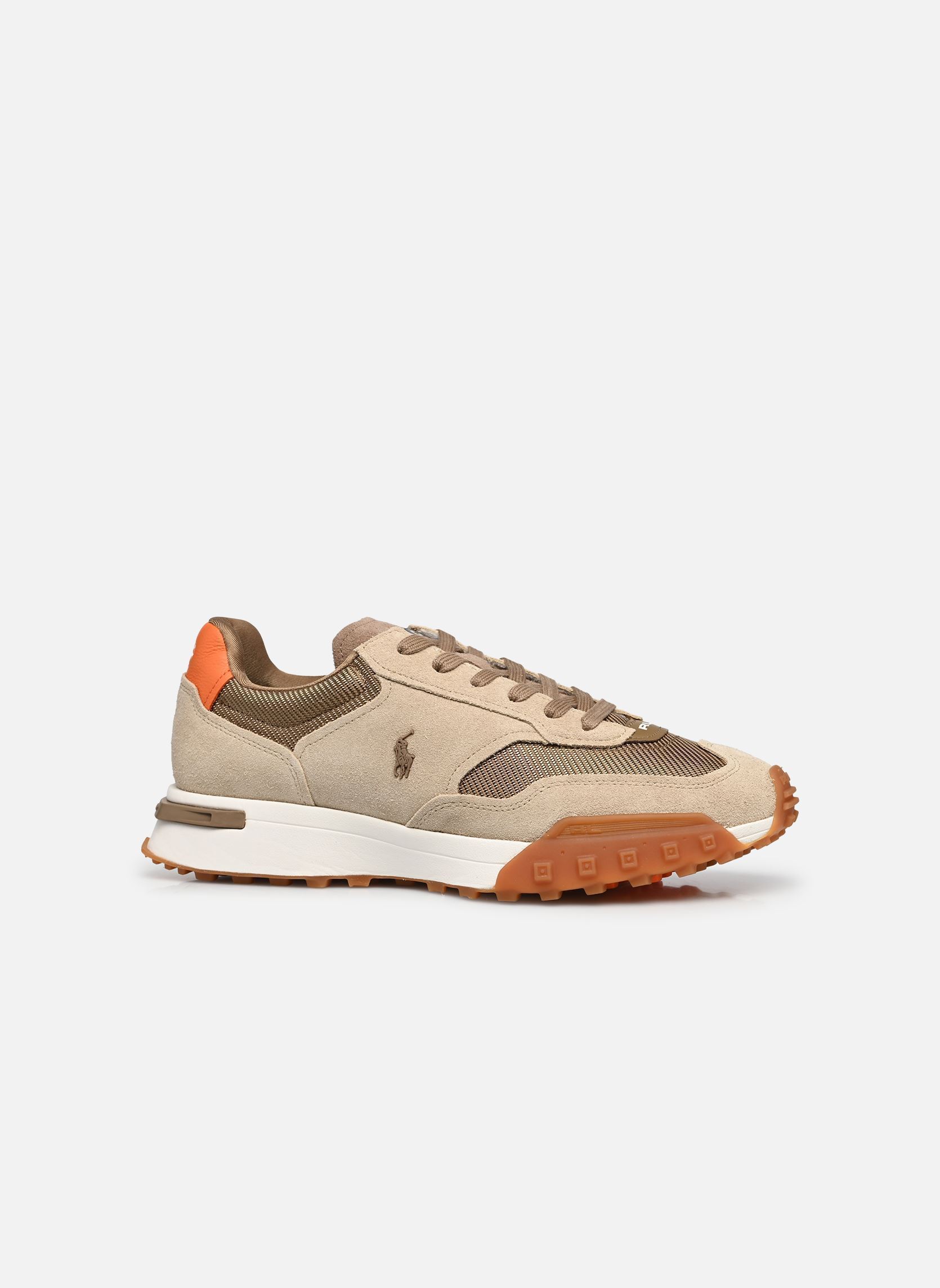 Baskets basses ELDRIDGE homme beige Polo Ralph Lauren Baskets basses ELDRIDGE homme beige SEPIA TINT/COSTL BEGE/BDFD ORG