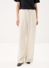 Weite Hosen PORTOCITY rayures damen beige MADE BY Weite Hosen PORTOCITY rayures damen beige IMP_FINERAYURE DOUBLENOIR_ECRU