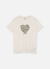 Kurzarm-T-Shirts Koglany-Nina Life Love Ss Top Jrs Noos mädchen weiß