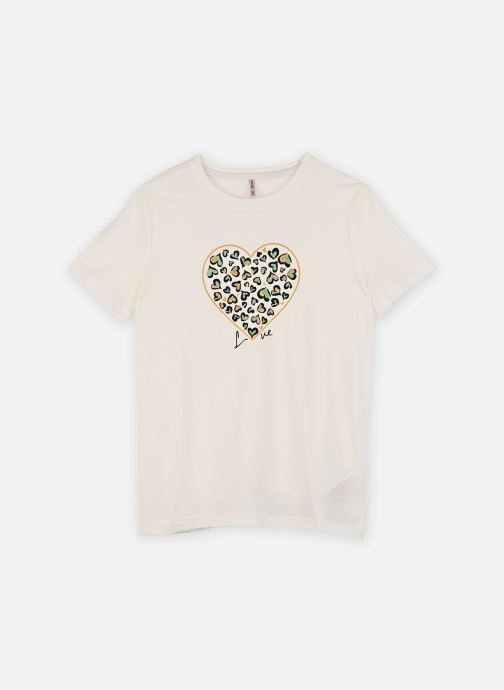 Kids Only T-shirts met korte mouwen Koglany-Nina Life Love Ss Top Jrs Noos meisjes wit