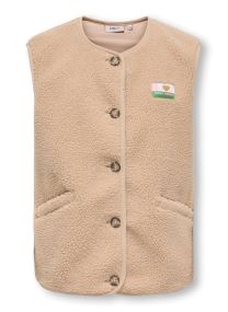 Doudounes Kogbaby Life Teddy Vest Cs Pnt fille blanc Kids Only Doudounes Kogbaby Life Teddy Vest Cs Pnt fille blanc Antique white