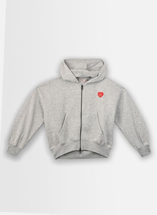 Kids Only Sweats zippés Kogevisa L/S Zip Hood Ovs Swt fille gris