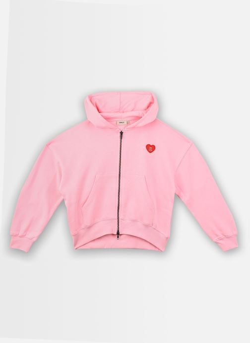 Kids Only Sweats zippés Kogevisa L/S Zip Hood Ovs Swt fille rose