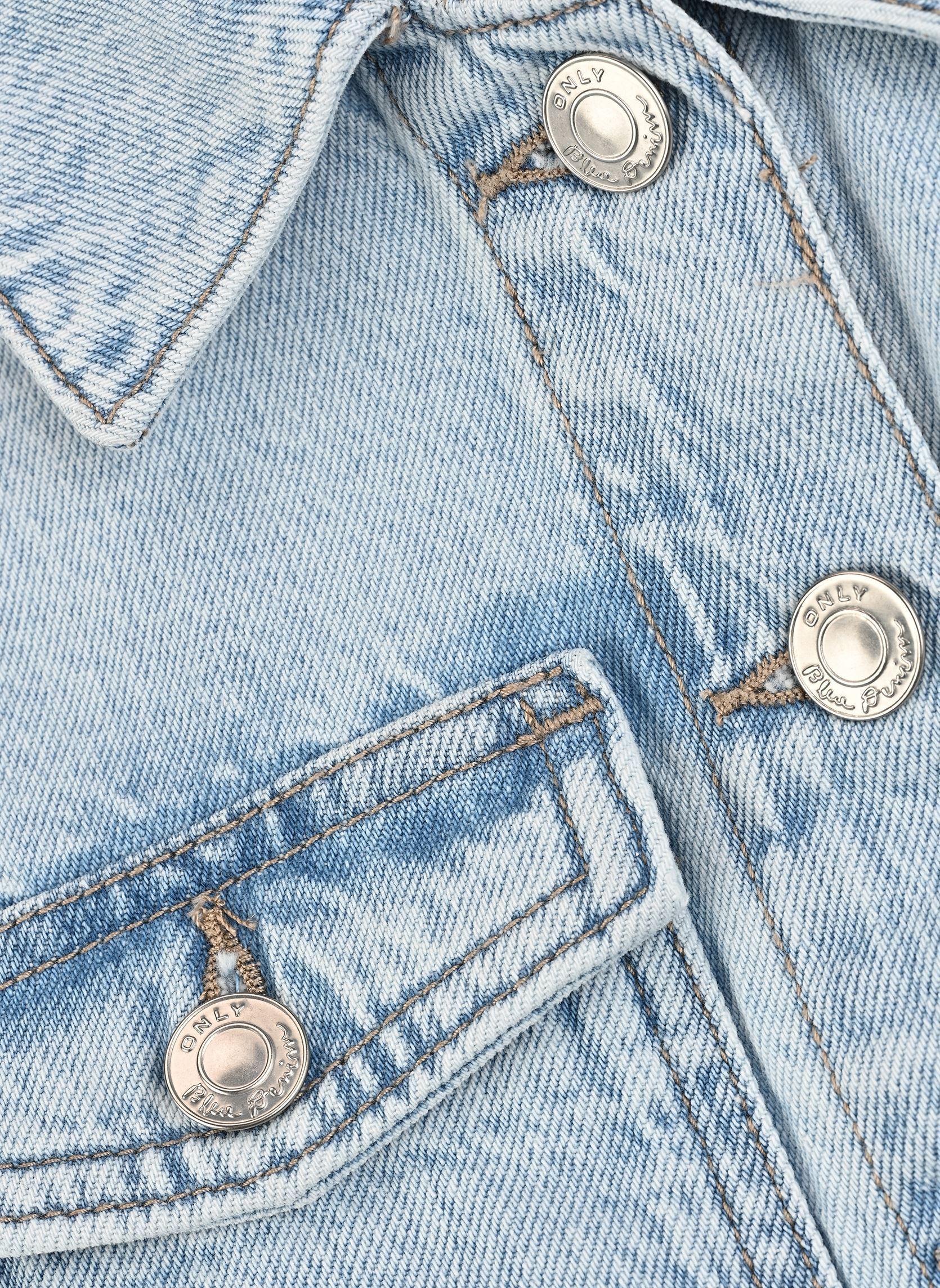 Jassen Koglumi Ls Jacket Dnm Pim Noos meisjes blauw Kids Only Jassen Koglumi Ls Jacket Dnm Pim Noos meisjes blauw Light Blue Denim