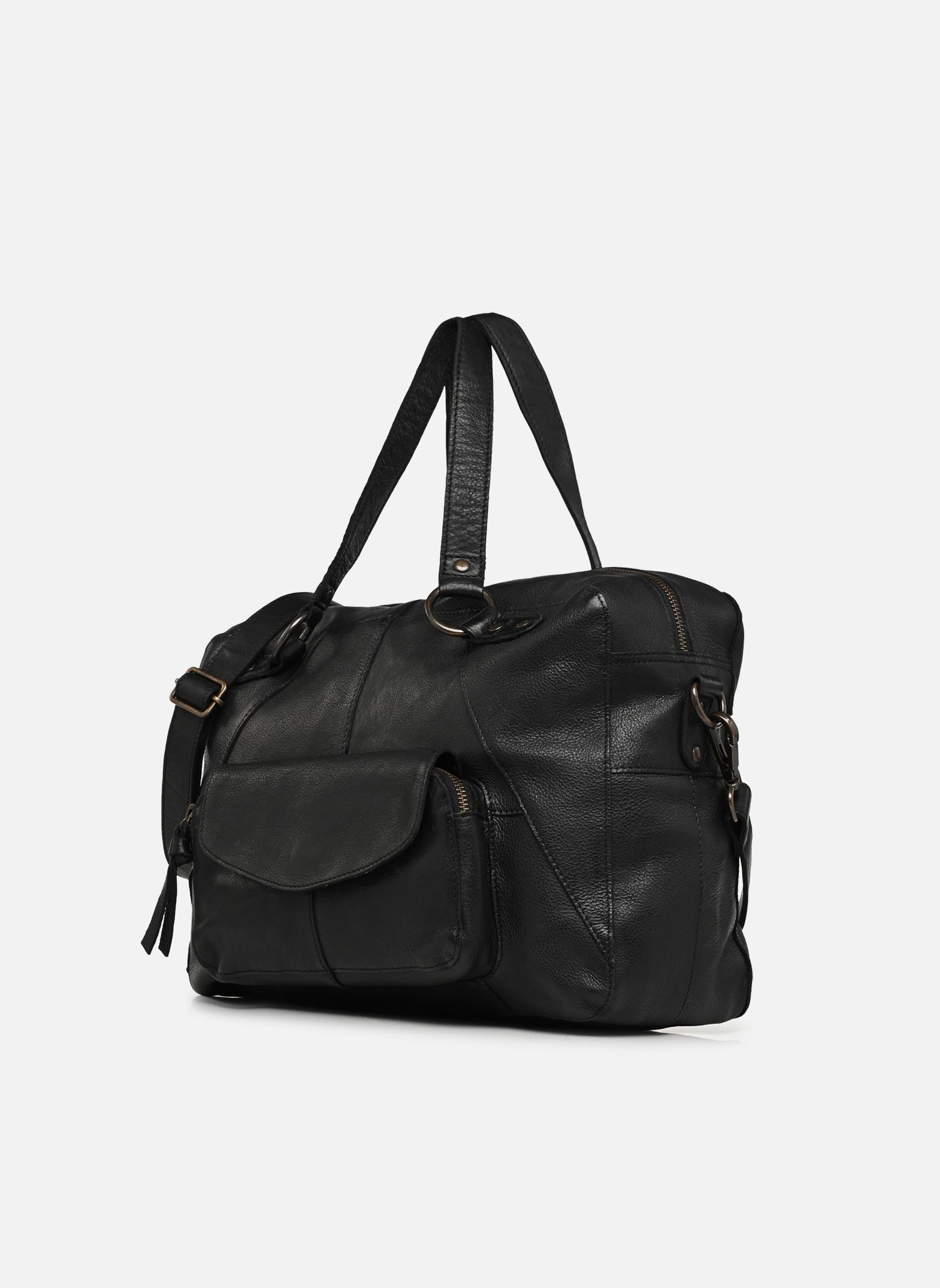 Sacs bandoulière PCFATIMA LEATHER BAG femme noir Pieces Sacs bandoulière PCFATIMA LEATHER BAG femme noir Black