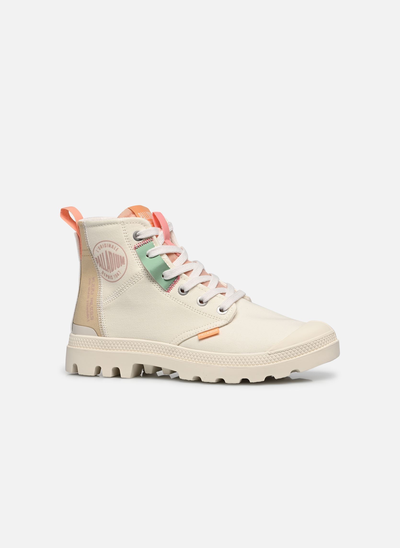 Leinen-Sneaker Pampa Hi Urban Layer W damen weiß Palladium Leinen-Sneaker Pampa Hi Urban Layer W damen weiß Cream white