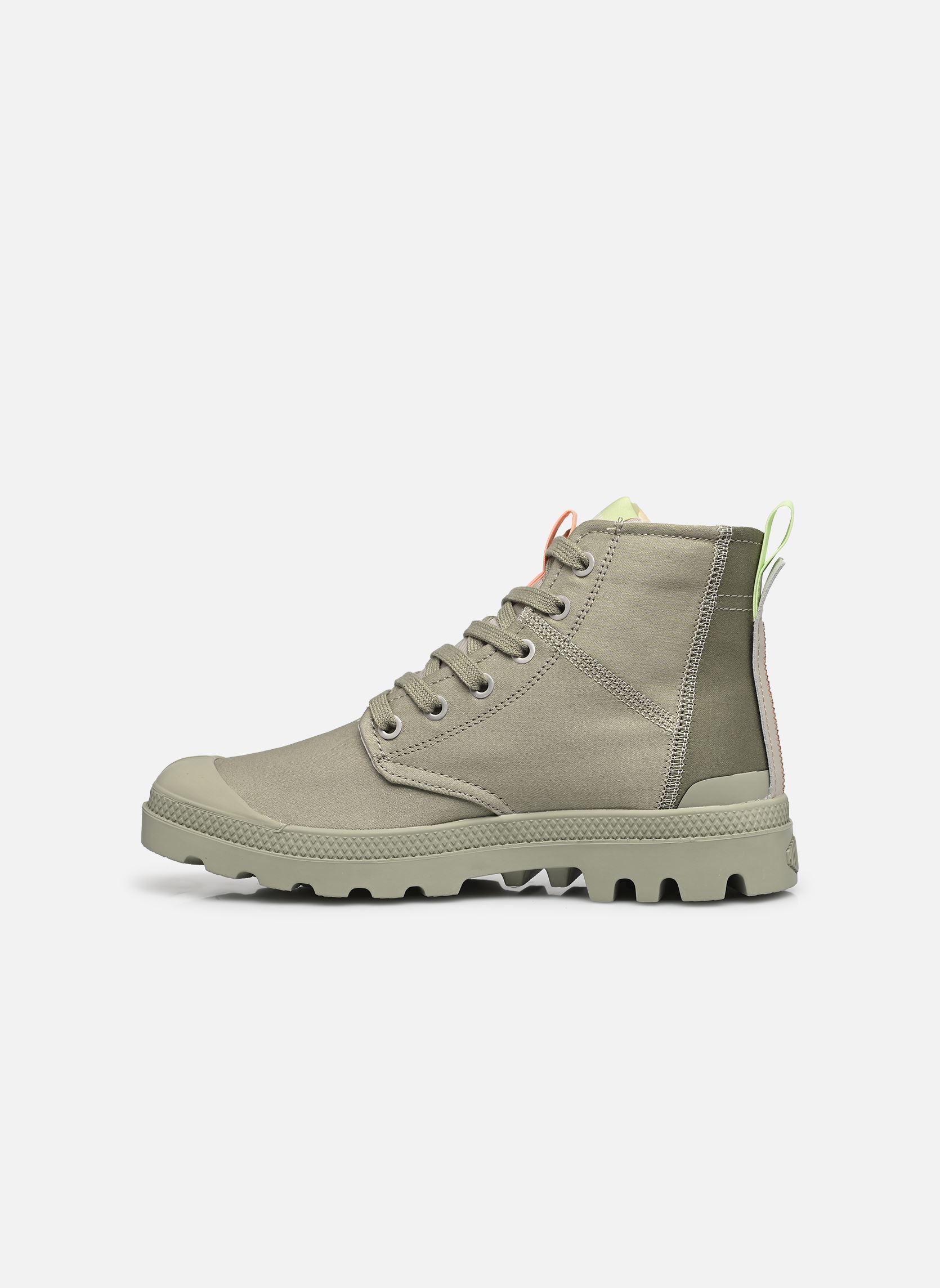 Leinen-Sneaker Pampa Hi Urban Layer W damen grün Palladium Leinen-Sneaker Pampa Hi Urban Layer W damen grün ABBEY STONE