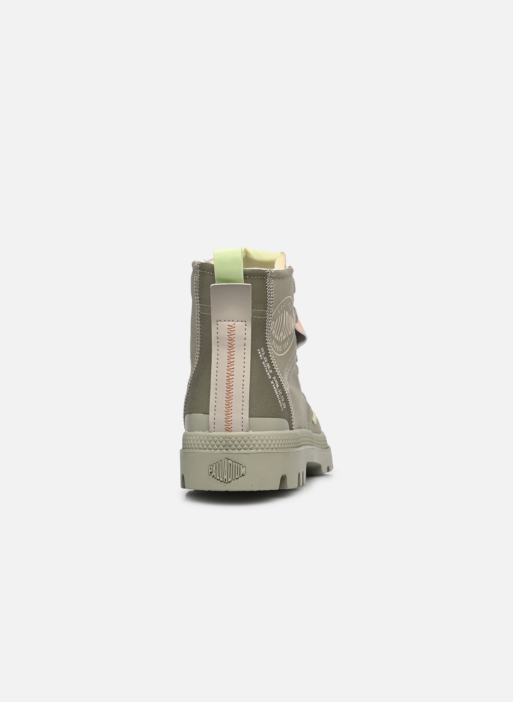 Leinen-Sneaker Pampa Hi Urban Layer W damen grün Palladium Leinen-Sneaker Pampa Hi Urban Layer W damen grün ABBEY STONE