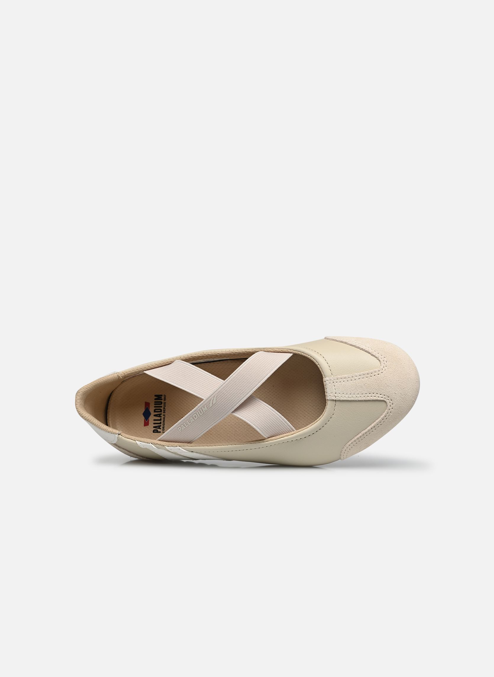 Klassische Ballerinas Racer Ballerina Lth damen beige Palladium Klassische Ballerinas Racer Ballerina Lth damen beige WHITECAP GRAY
