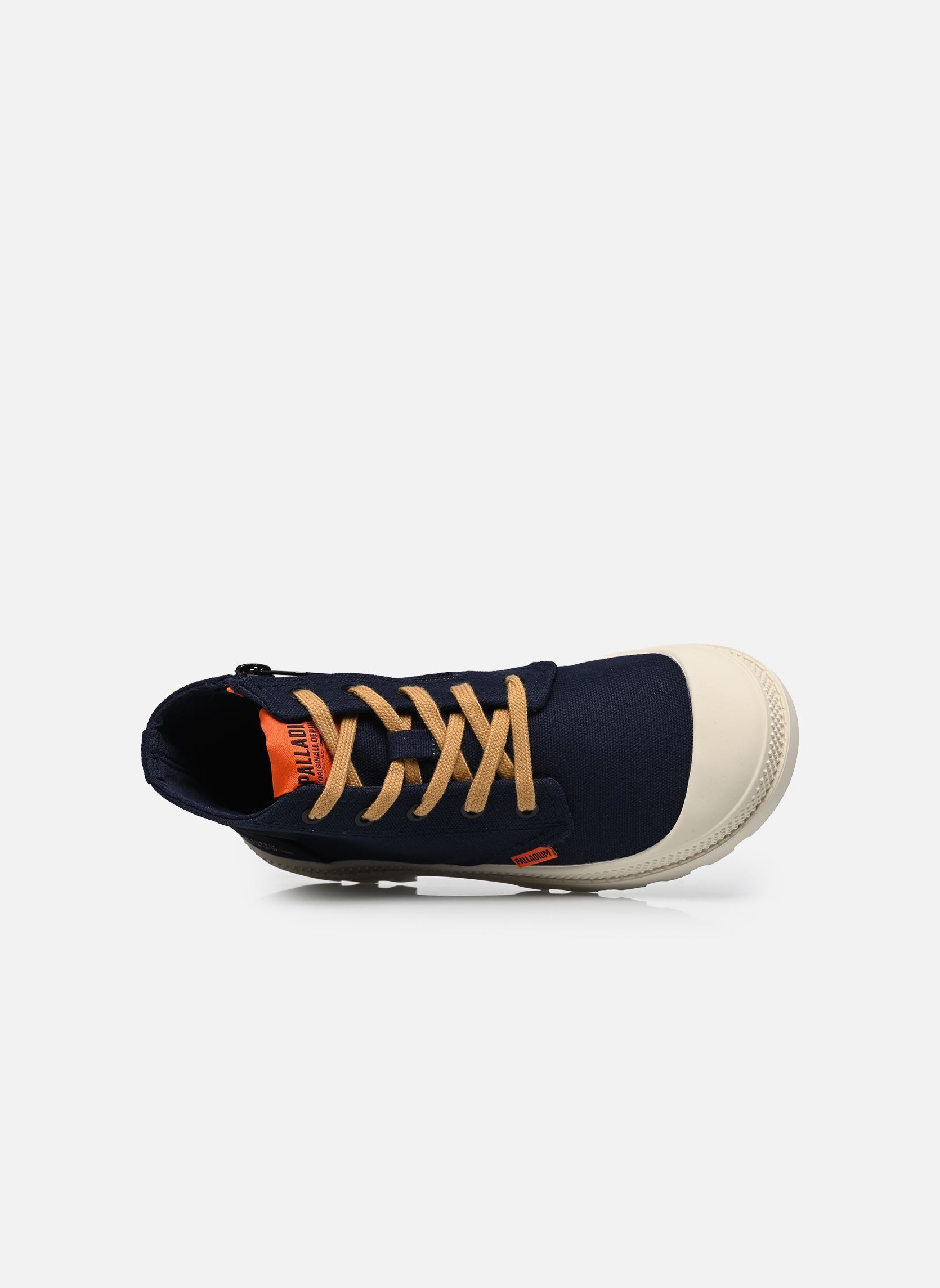 Baskets hautes Pampa Hi Kids bleu Palladium Baskets hautes Pampa Hi Kids bleu Indigo