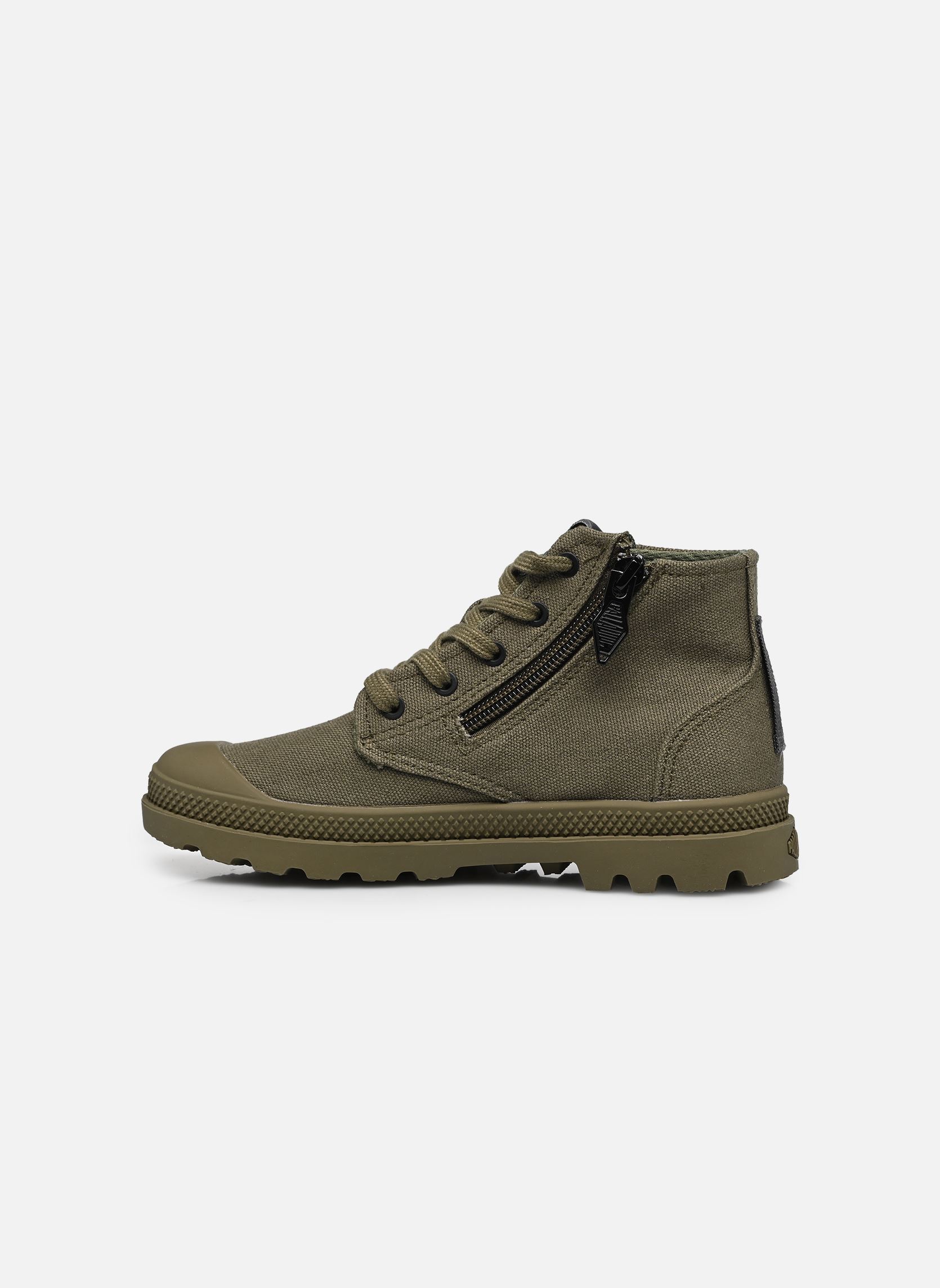 Baskets hautes Pampa Hi Kids vert Palladium Baskets hautes Pampa Hi Kids vert Dusky Green