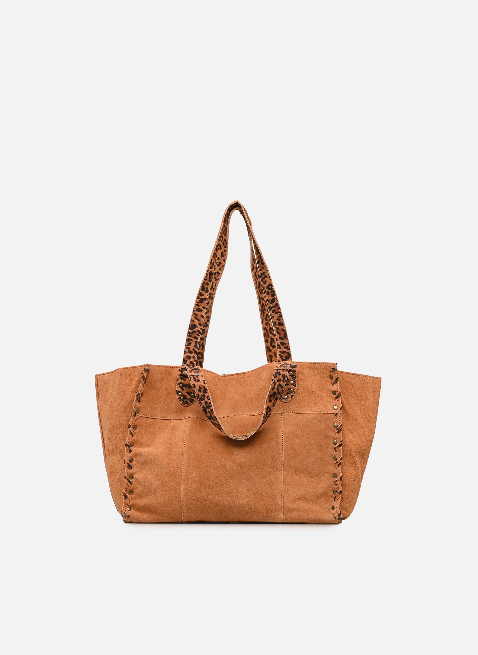 Cabas PCSALLI SUEDE SHOPPER FC femme marron Pieces Cabas PCSALLI SUEDE SHOPPER FC femme marron Root Beer