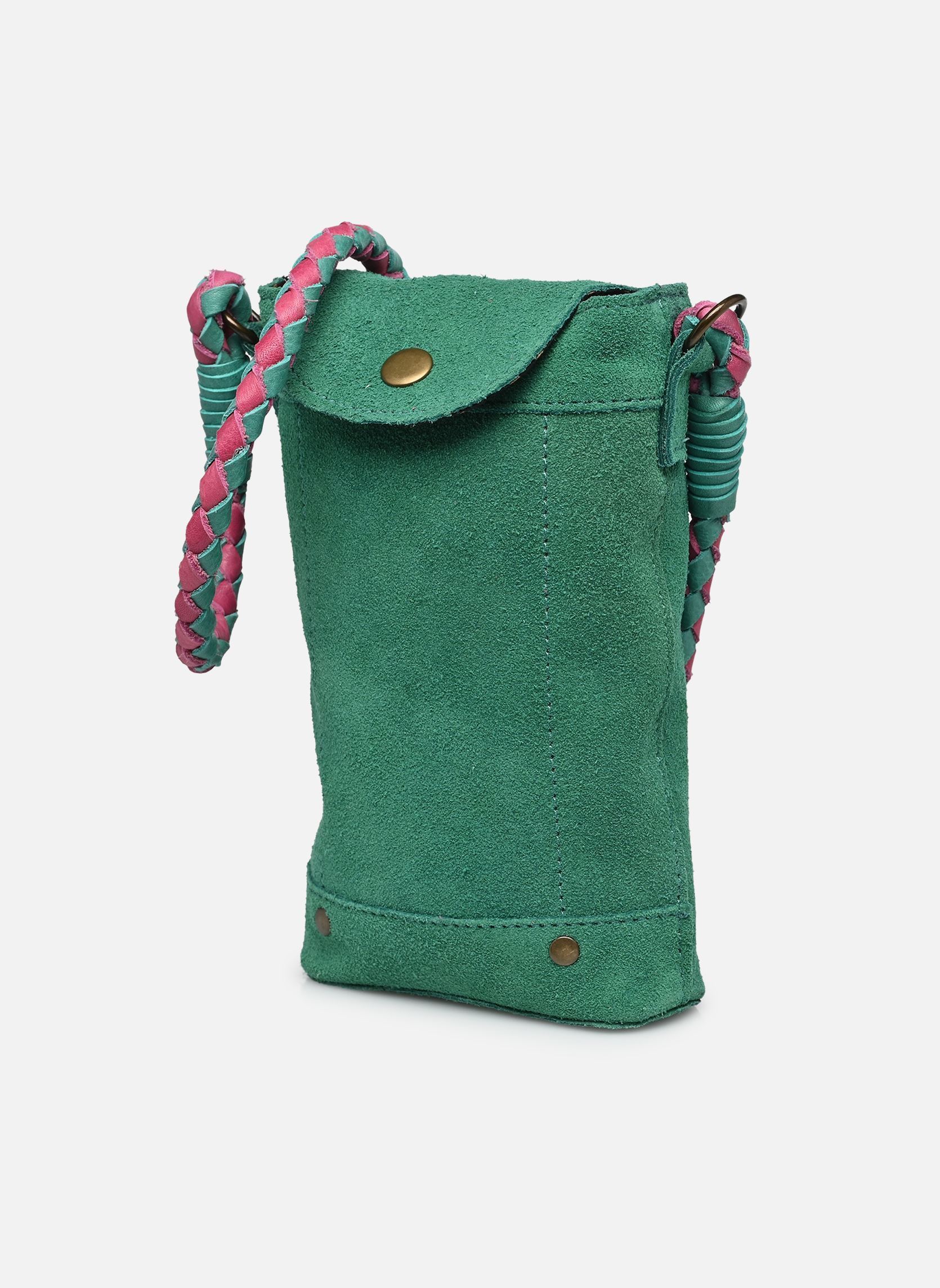 Umhängetaschen PCBRIANNA SUEDE PHONEBAG FC damen grün Pieces Umhängetaschen PCBRIANNA SUEDE PHONEBAG FC damen grün Pepper Green
