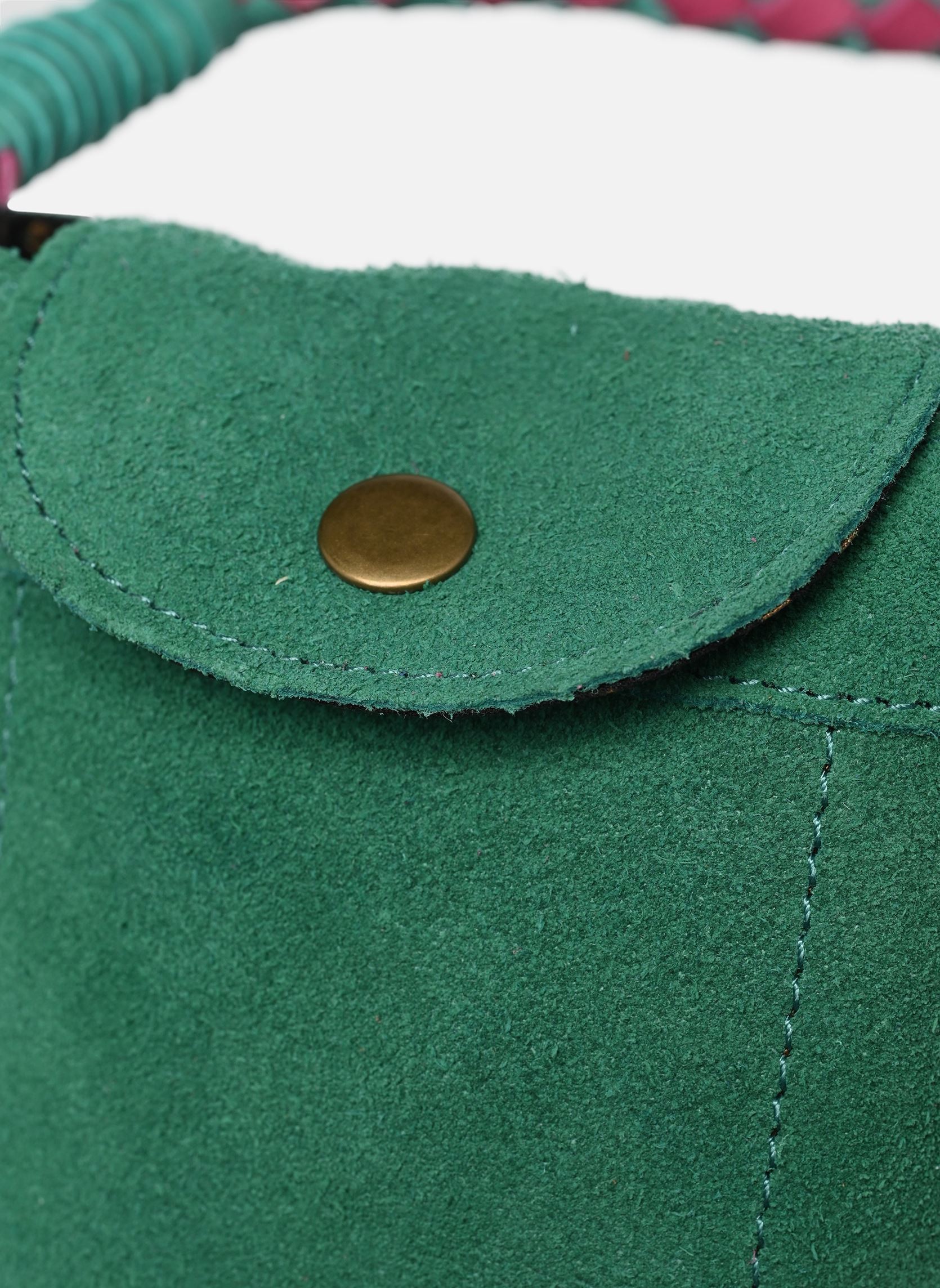 Umhängetaschen PCBRIANNA SUEDE PHONEBAG FC damen grün Pieces Umhängetaschen PCBRIANNA SUEDE PHONEBAG FC damen grün Pepper Green