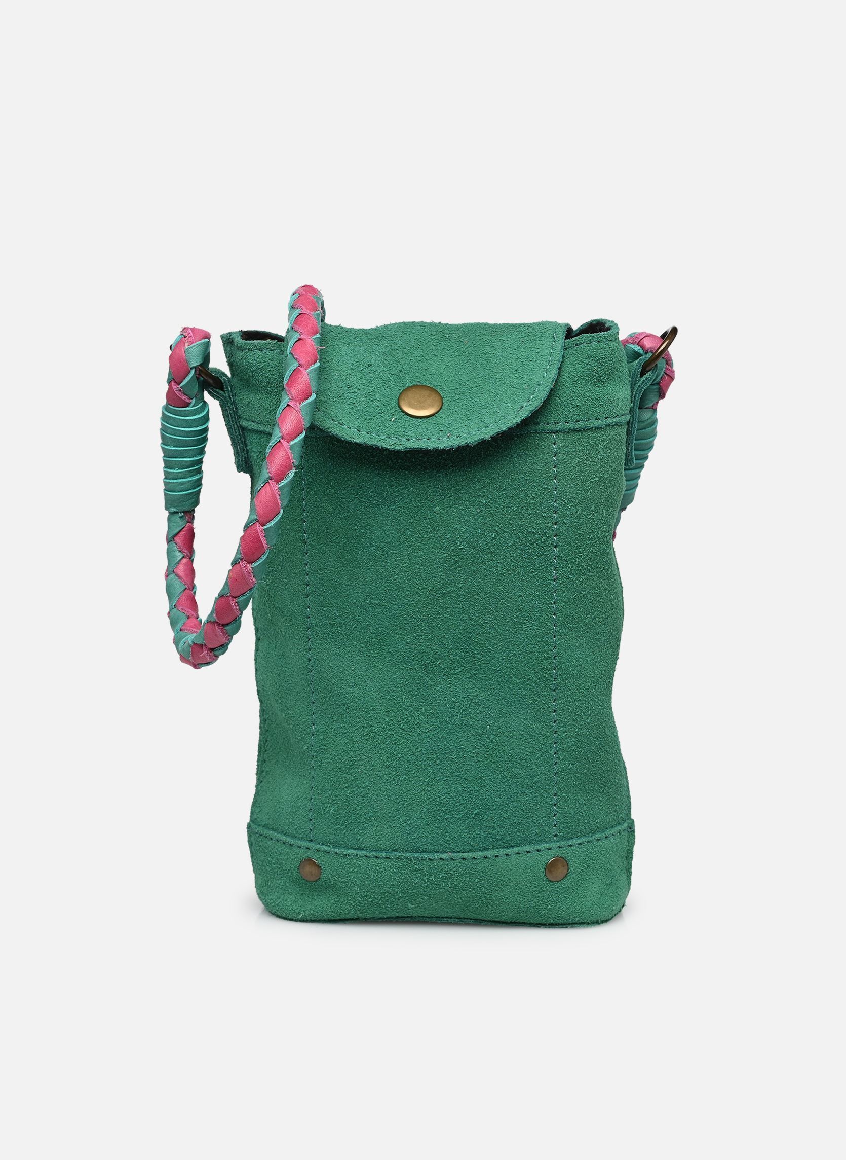 Umhängetaschen PCBRIANNA SUEDE PHONEBAG FC damen grün Pieces Umhängetaschen PCBRIANNA SUEDE PHONEBAG FC damen grün Pepper Green