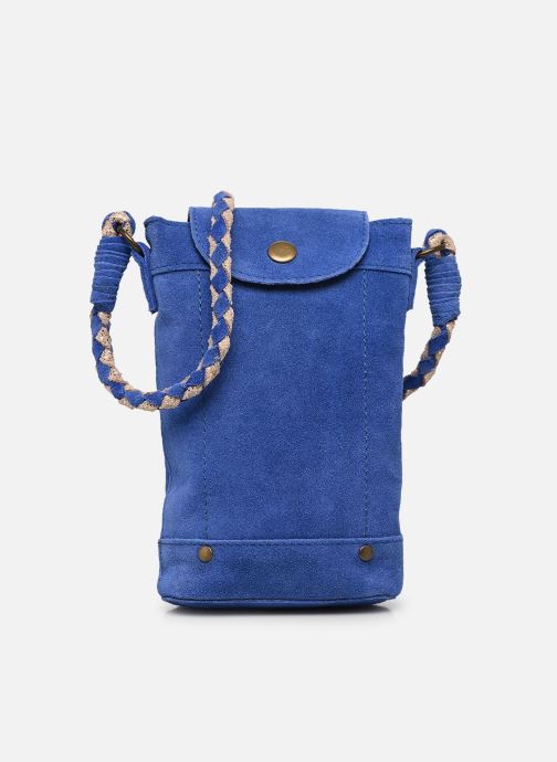 Pieces Umhängetaschen PCBRIANNA SUEDE PHONEBAG FC damen blau
