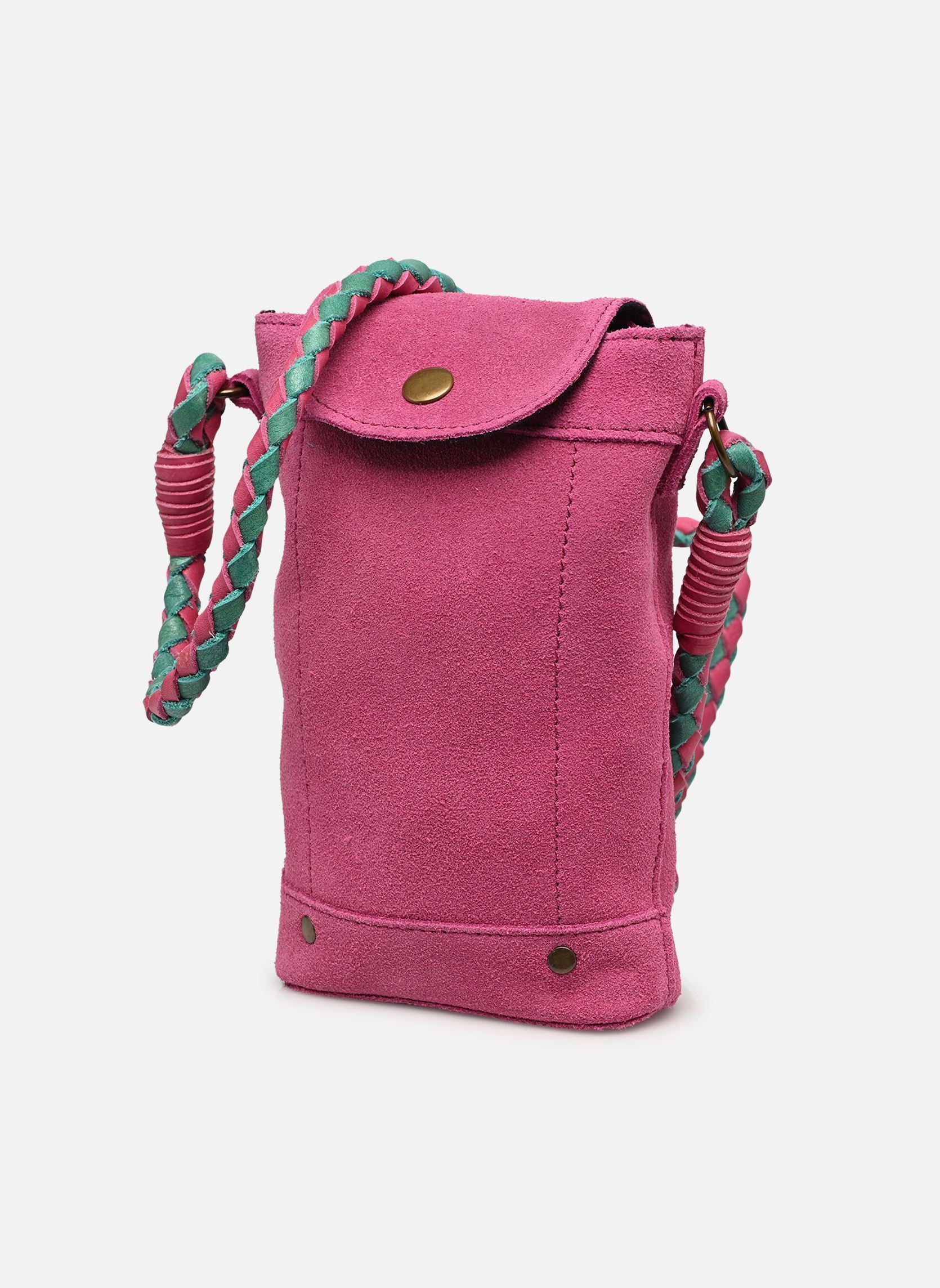 Sacs bandoulière PCBRIANNA SUEDE PHONEBAG FC femme rose Pieces Sacs bandoulière PCBRIANNA SUEDE PHONEBAG FC femme rose Festival Fuchsia