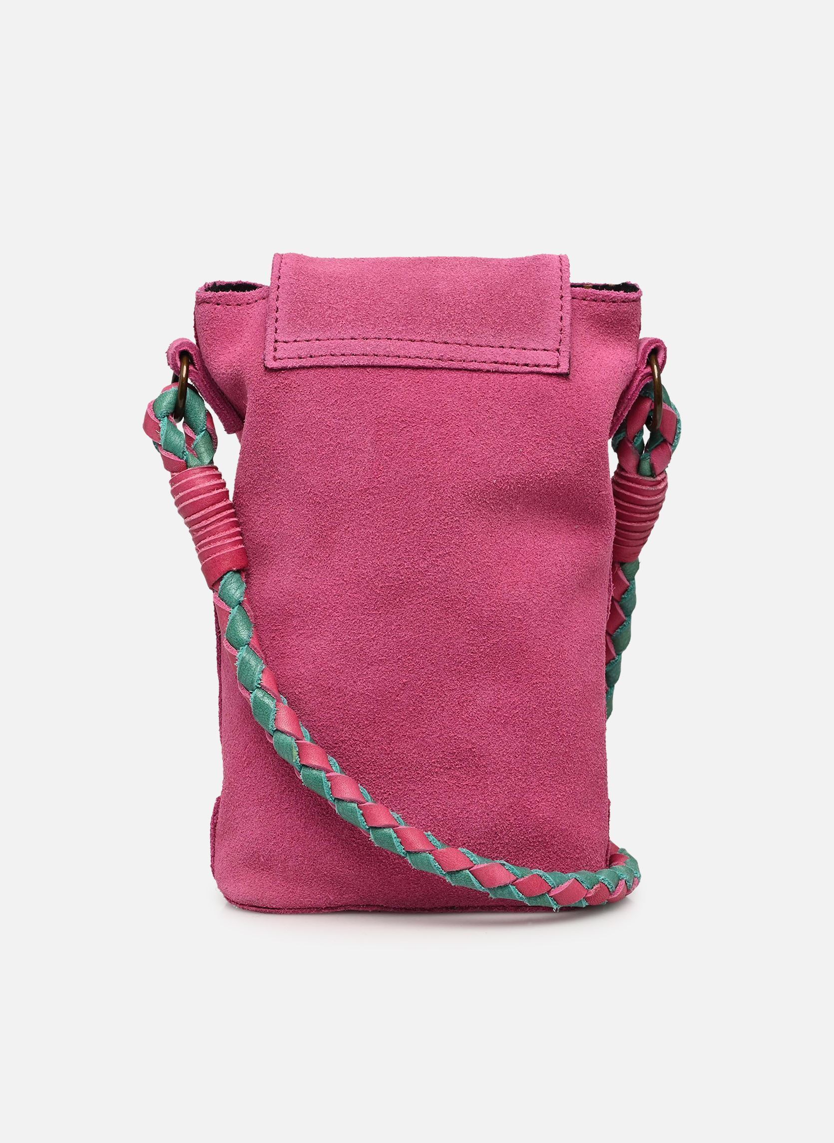 Sacs bandoulière PCBRIANNA SUEDE PHONEBAG FC femme rose Pieces Sacs bandoulière PCBRIANNA SUEDE PHONEBAG FC femme rose Festival Fuchsia