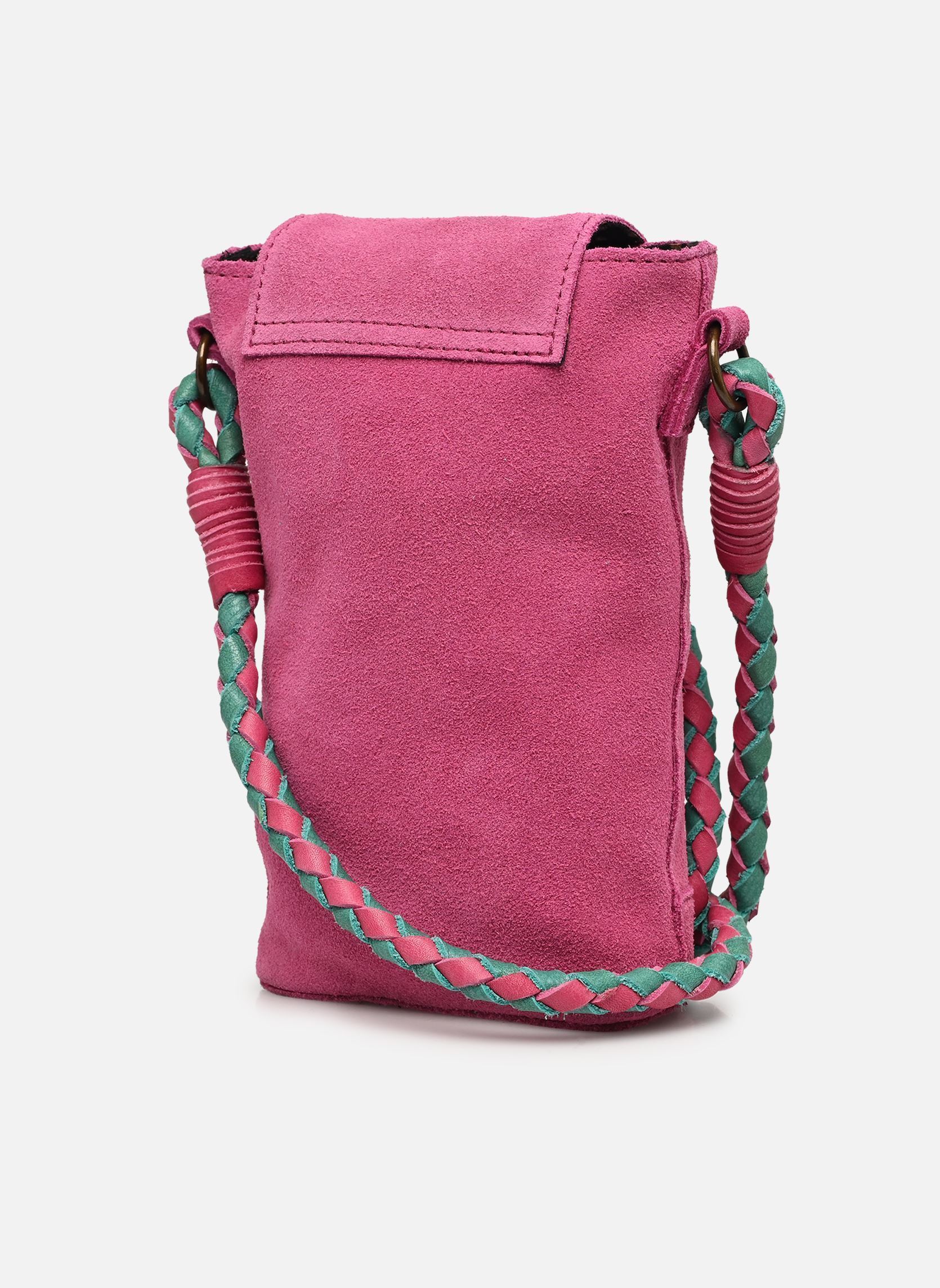 Sacs bandoulière PCBRIANNA SUEDE PHONEBAG FC femme rose Pieces Sacs bandoulière PCBRIANNA SUEDE PHONEBAG FC femme rose Festival Fuchsia