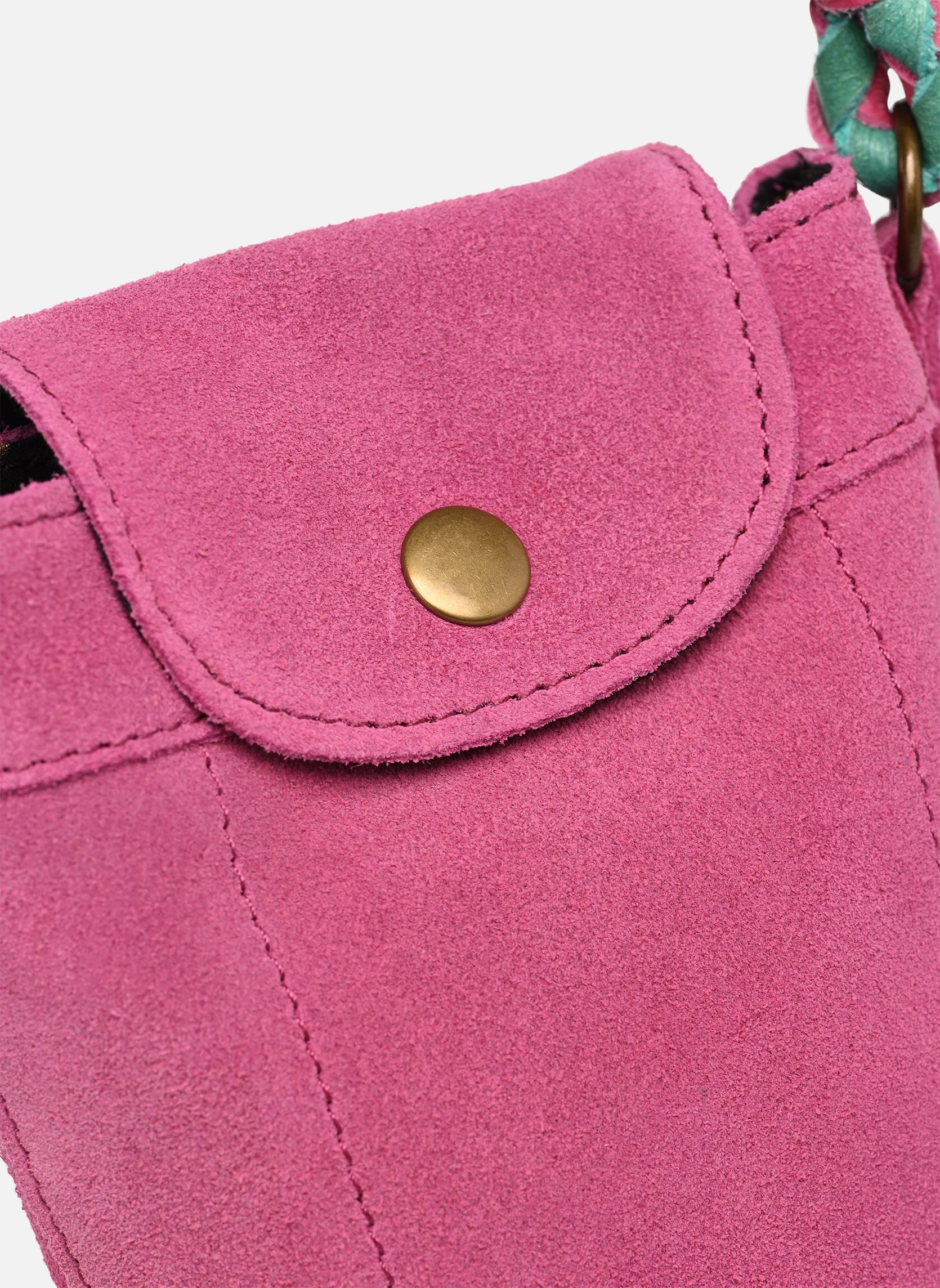 Sacs bandoulière PCBRIANNA SUEDE PHONEBAG FC femme rose Pieces Sacs bandoulière PCBRIANNA SUEDE PHONEBAG FC femme rose Festival Fuchsia