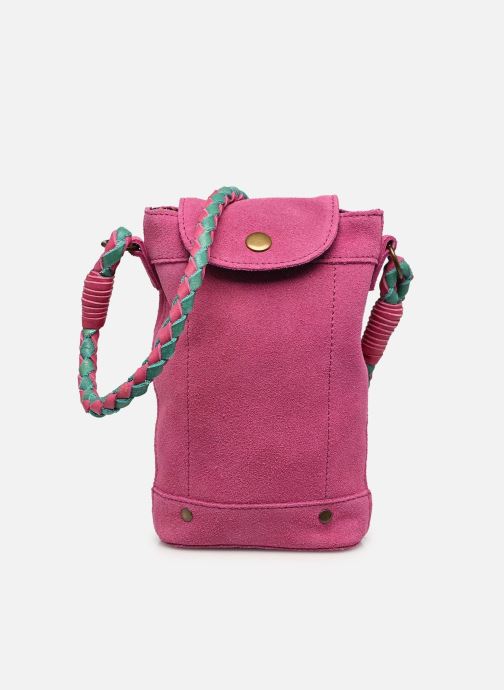Pieces Umhängetaschen PCBRIANNA SUEDE PHONEBAG FC damen rosa