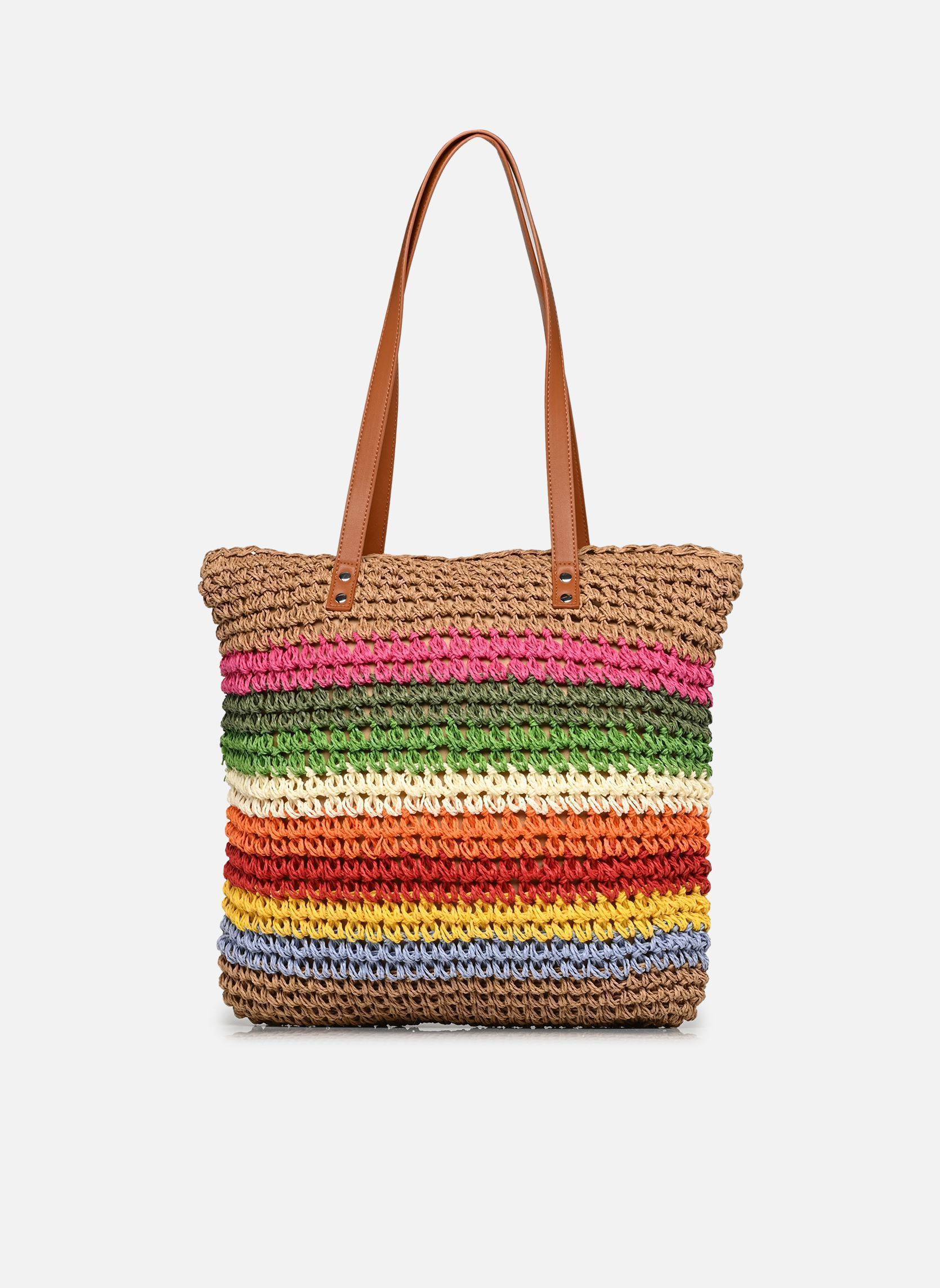 Cabas PCKIKI SHOPPER femme beige Pieces Cabas PCKIKI SHOPPER femme beige NATURE