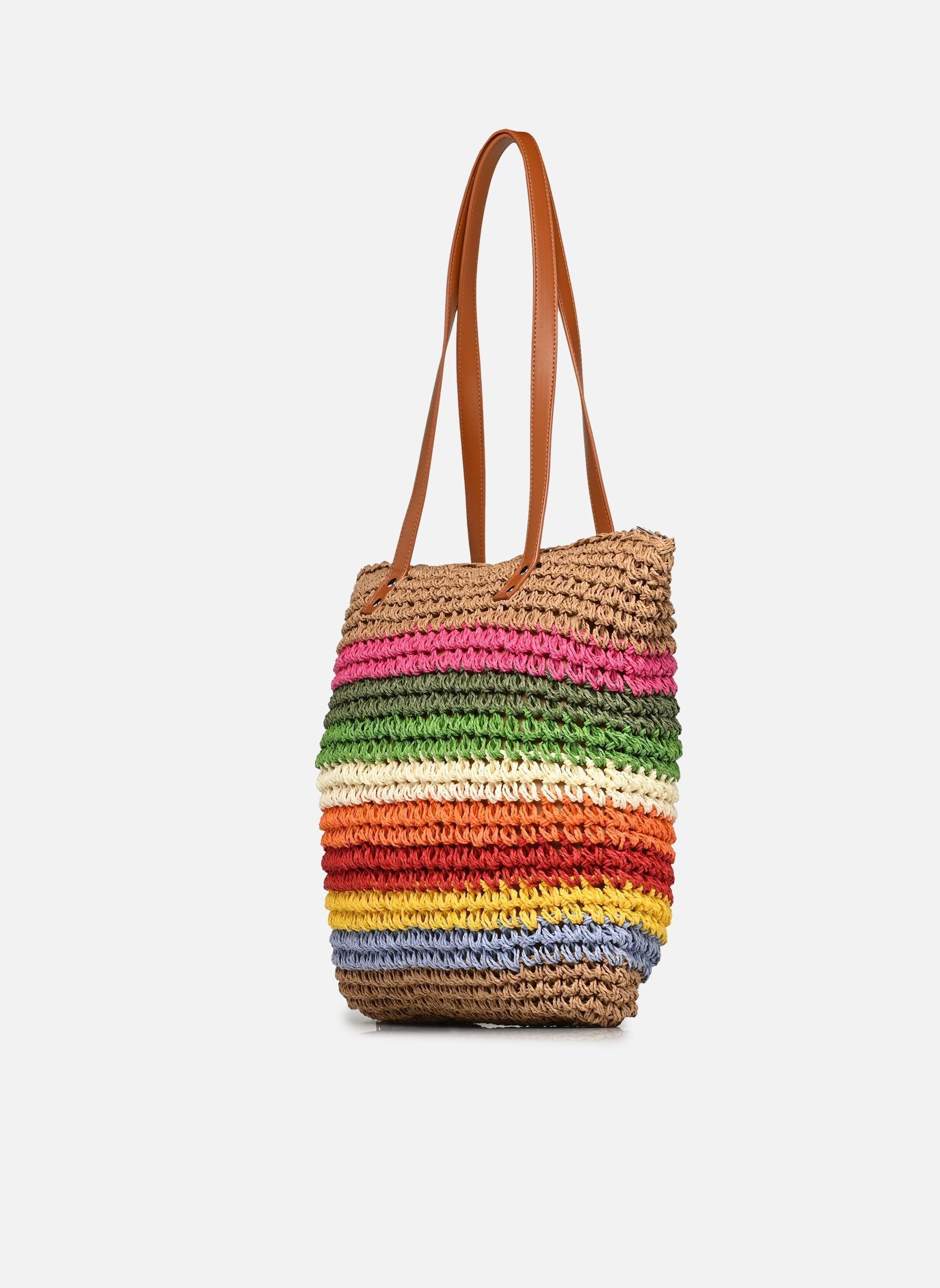 Cabas PCKIKI SHOPPER femme beige Pieces Cabas PCKIKI SHOPPER femme beige NATURE