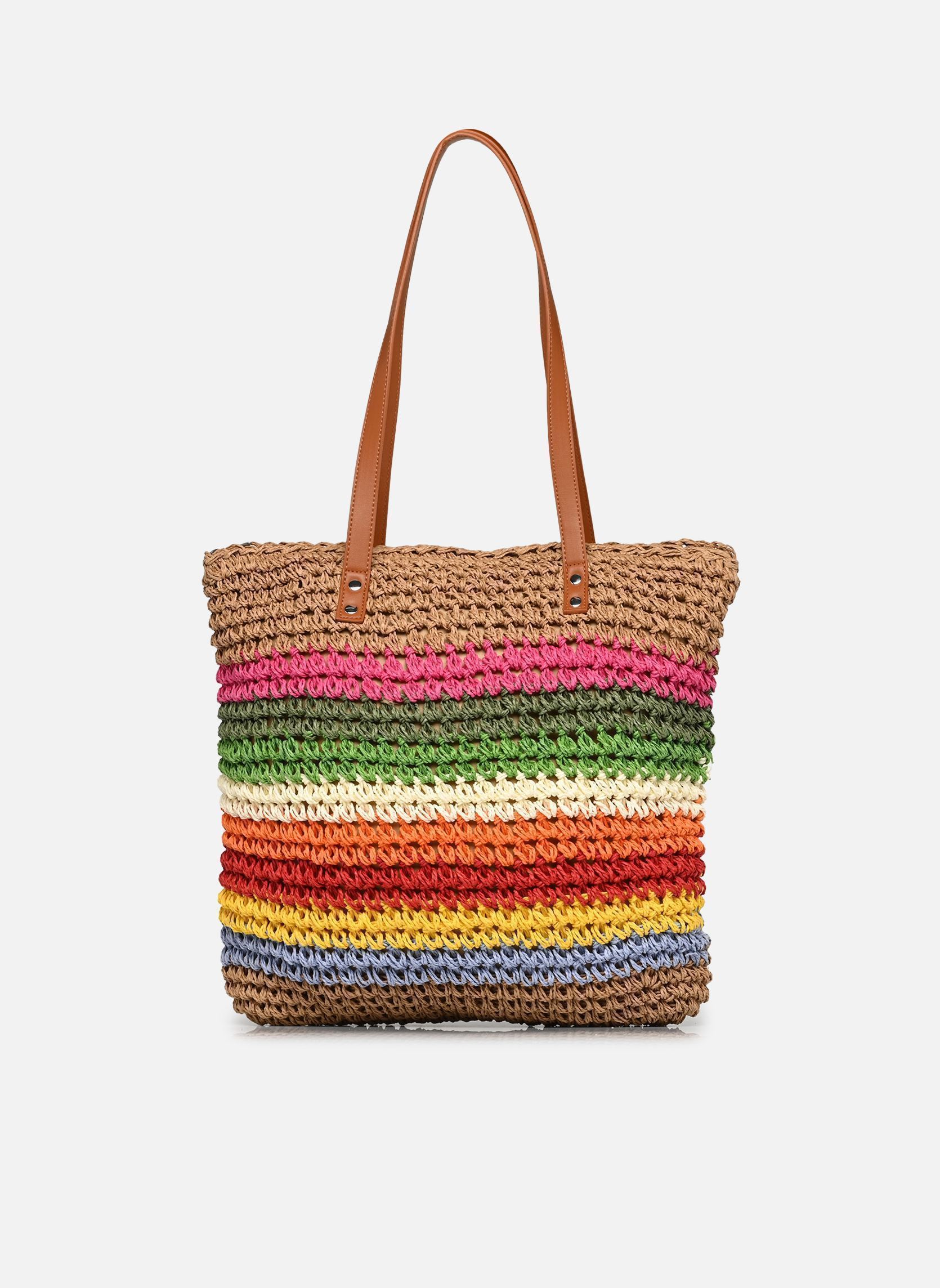 Cabas PCKIKI SHOPPER femme beige Pieces Cabas PCKIKI SHOPPER femme beige NATURE