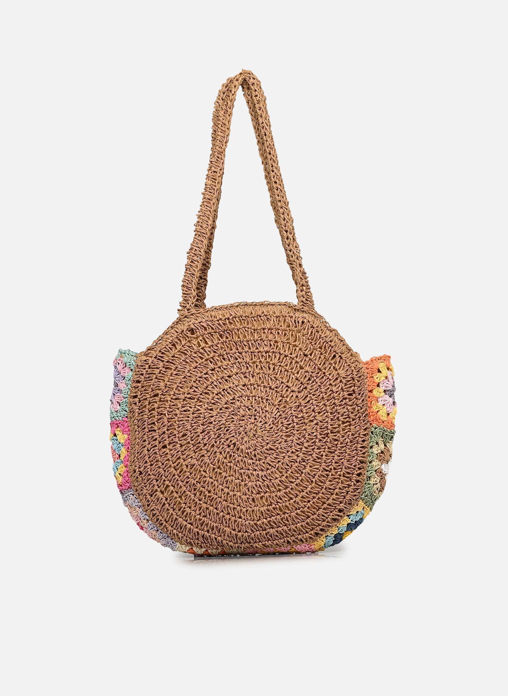 Paniers PCKILLIE ROUND SHOPPER femme beige Pieces Paniers PCKILLIE ROUND SHOPPER femme beige NATURE
