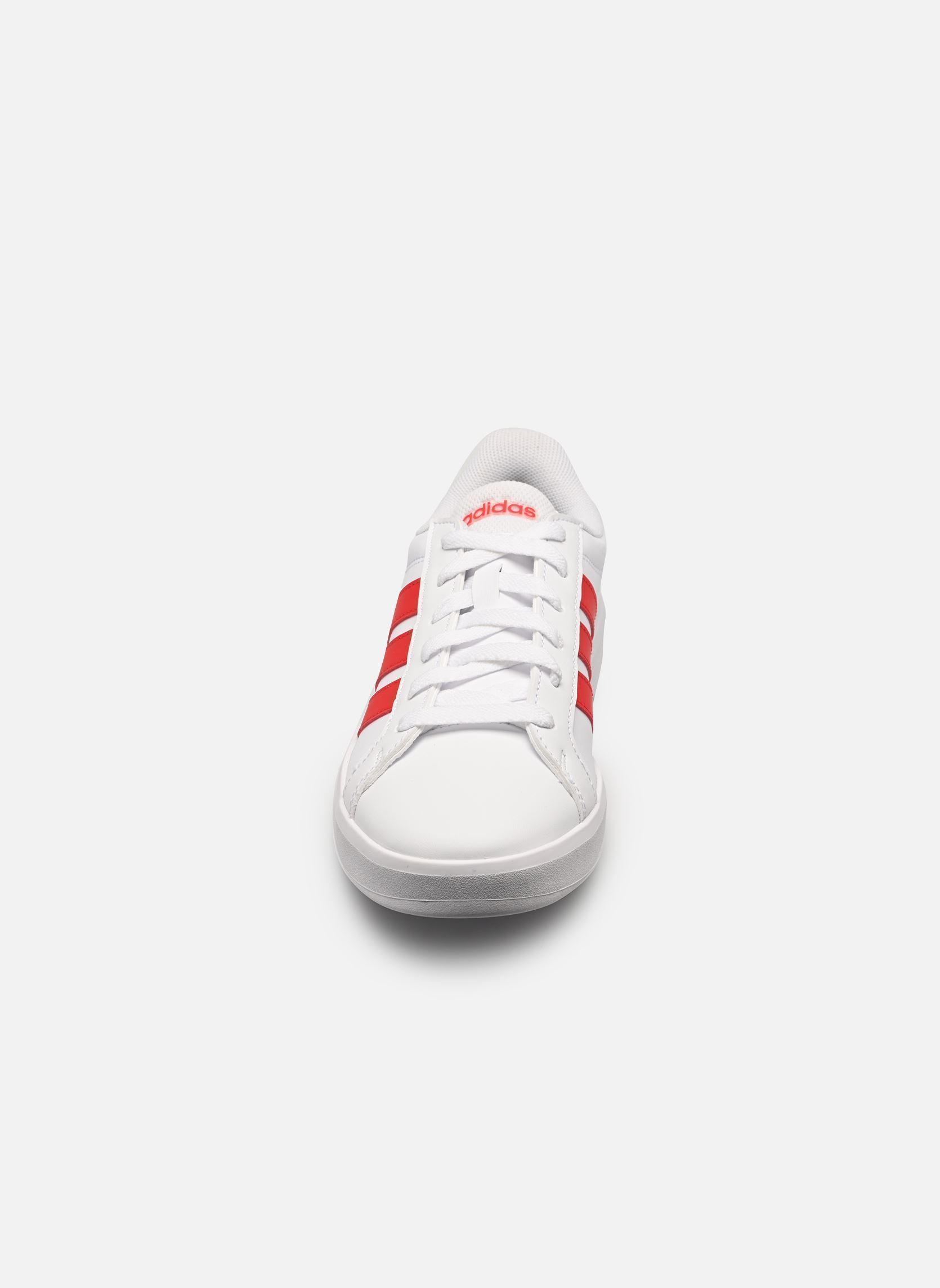 Baskets GRAND COURT 3.0 J garçon blanc adidas sportswear Baskets GRAND COURT 3.0 J garçon blanc FTWWHT/PURRUB/PURRUB