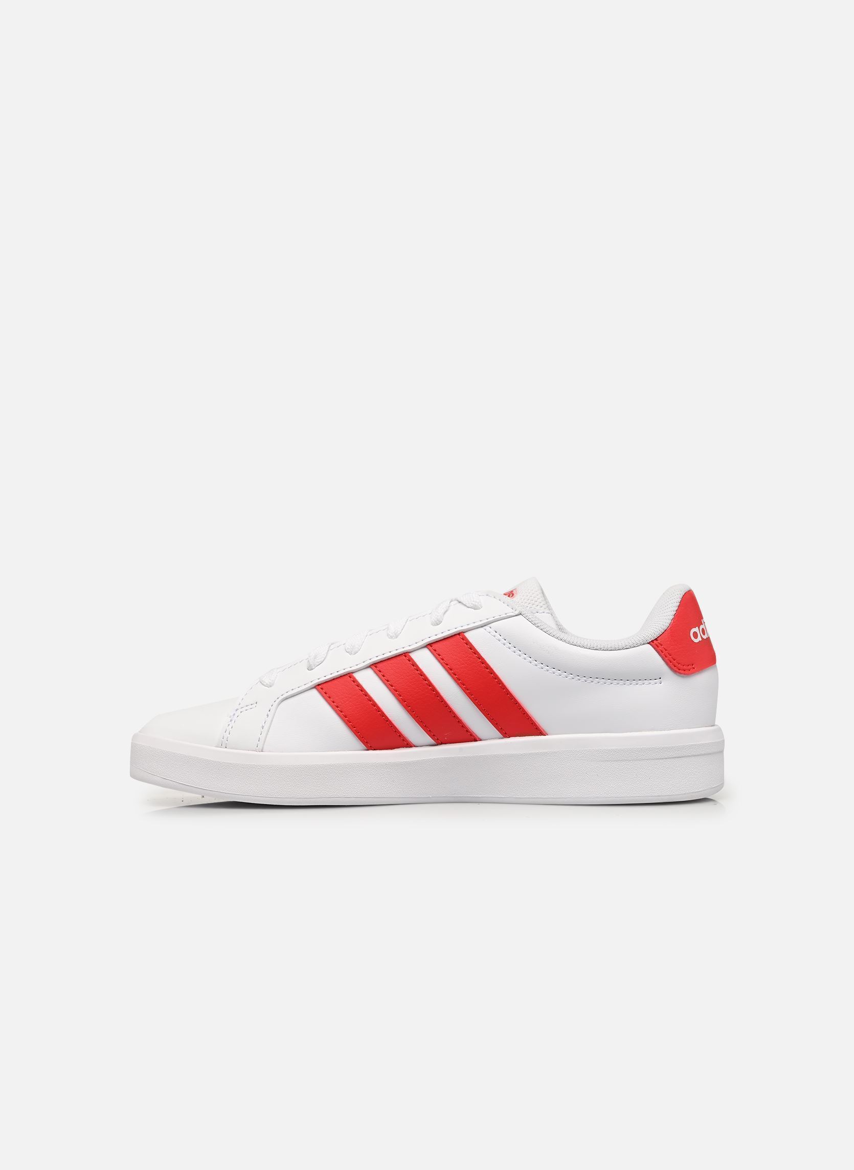 Baskets GRAND COURT 3.0 J garçon blanc adidas sportswear Baskets GRAND COURT 3.0 J garçon blanc FTWWHT/PURRUB/PURRUB