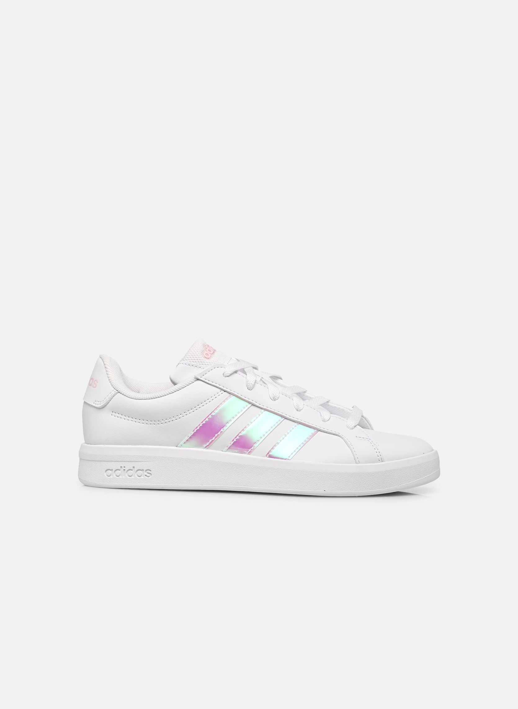 Baskets basses GRAND COURT 3.0 J fille blanc adidas sportswear Baskets basses GRAND COURT 3.0 J fille blanc FTWWHT/IRIDES/ALMPNK