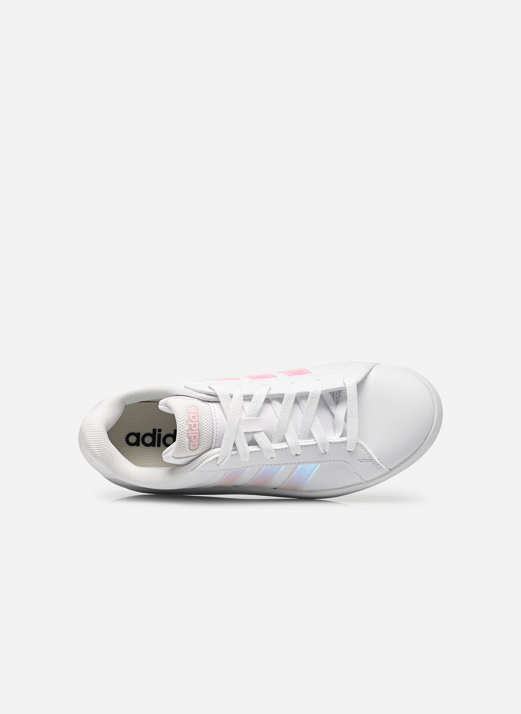 Baskets basses GRAND COURT 3.0 J fille blanc adidas sportswear Baskets basses GRAND COURT 3.0 J fille blanc FTWWHT/IRIDES/ALMPNK