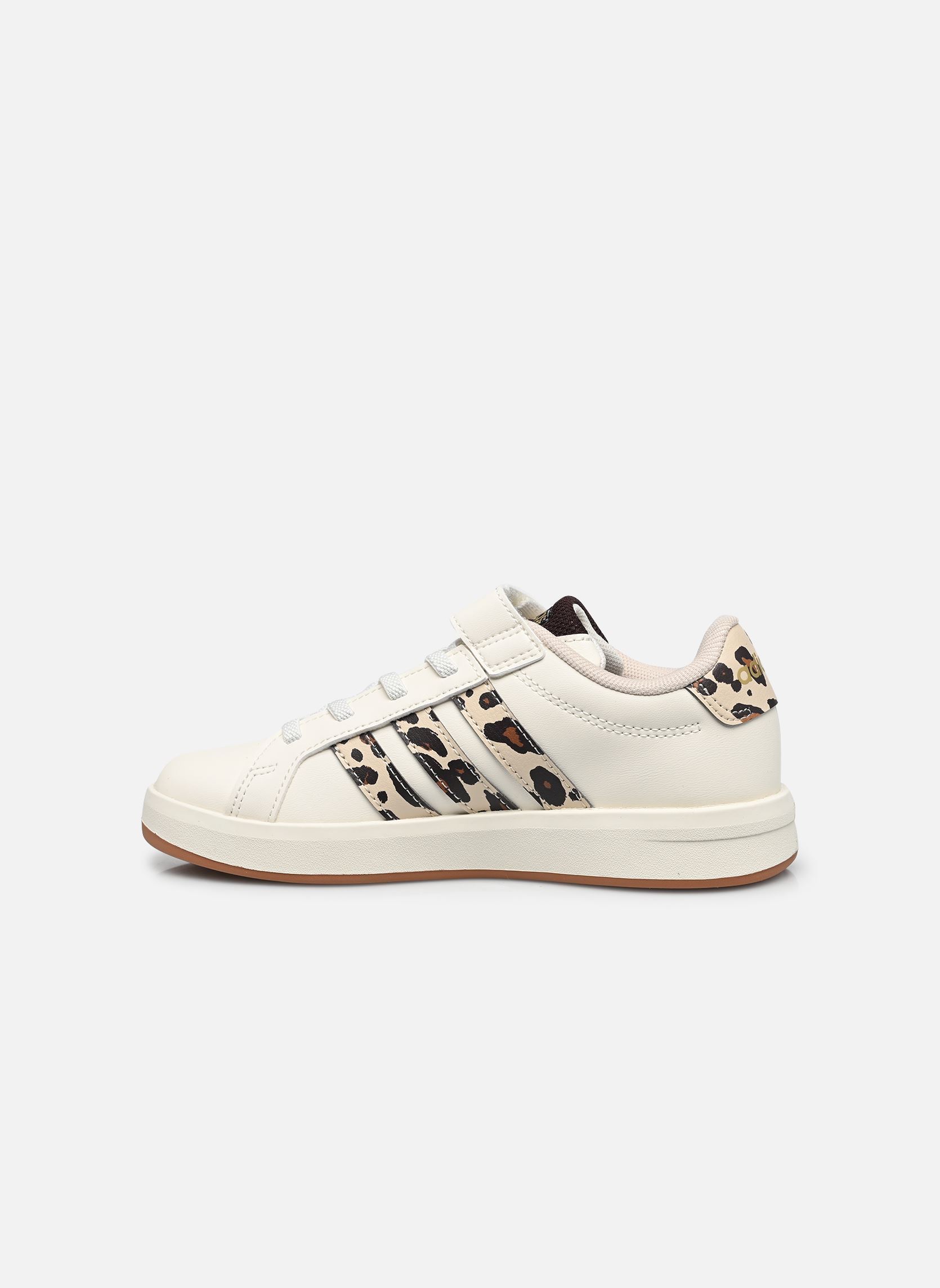 Sneaker GRAND COURT 3.0 EL mädchen weiß adidas sportswear Sneaker GRAND COURT 3.0 EL mädchen weiß CWHITE/CRLI/AUCO