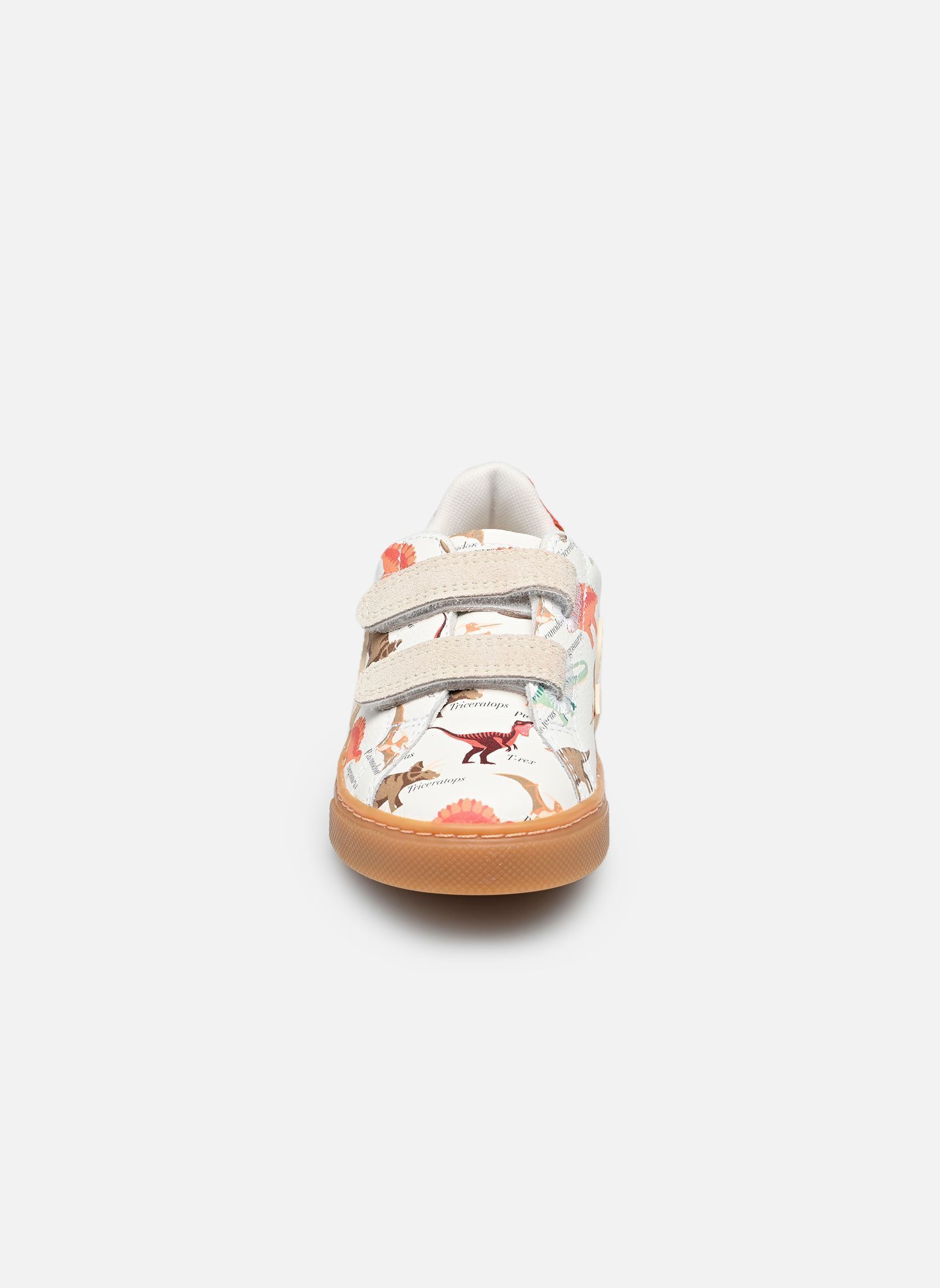 Niedrige Sneaker SMALL ESPLAR VELCRO LEATHER X MUSEUM D'H jungen weiß Veja Niedrige Sneaker SMALL ESPLAR VELCRO LEATHER X MUSEUM D'H jungen weiß Dinosaur