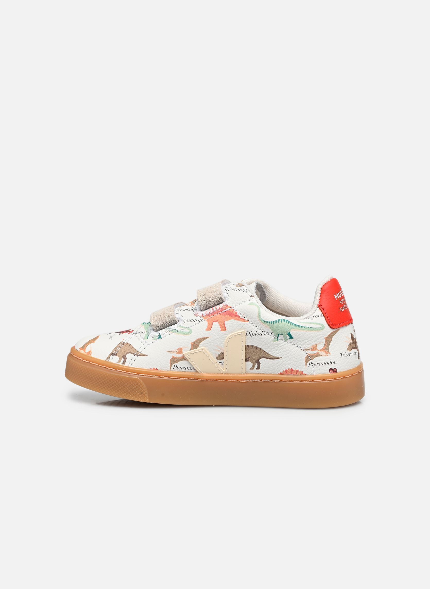 Niedrige Sneaker SMALL ESPLAR VELCRO LEATHER X MUSEUM D'H jungen weiß Veja Niedrige Sneaker SMALL ESPLAR VELCRO LEATHER X MUSEUM D'H jungen weiß Dinosaur