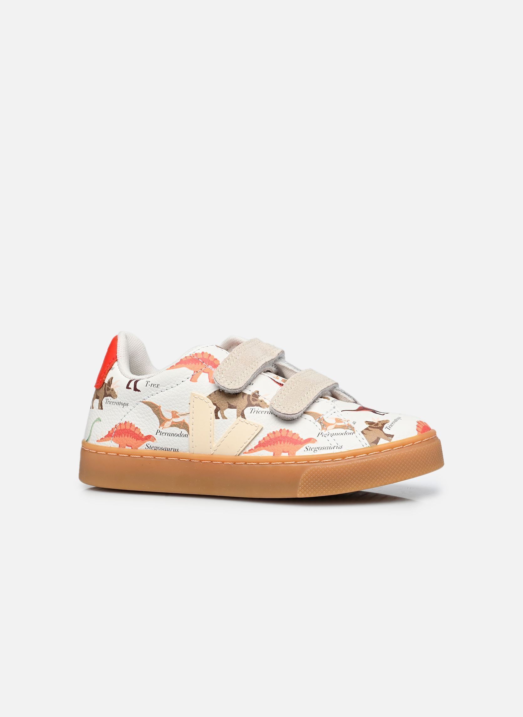 Niedrige Sneaker SMALL ESPLAR VELCRO LEATHER X MUSEUM D'H jungen weiß Veja Niedrige Sneaker SMALL ESPLAR VELCRO LEATHER X MUSEUM D'H jungen weiß Dinosaur