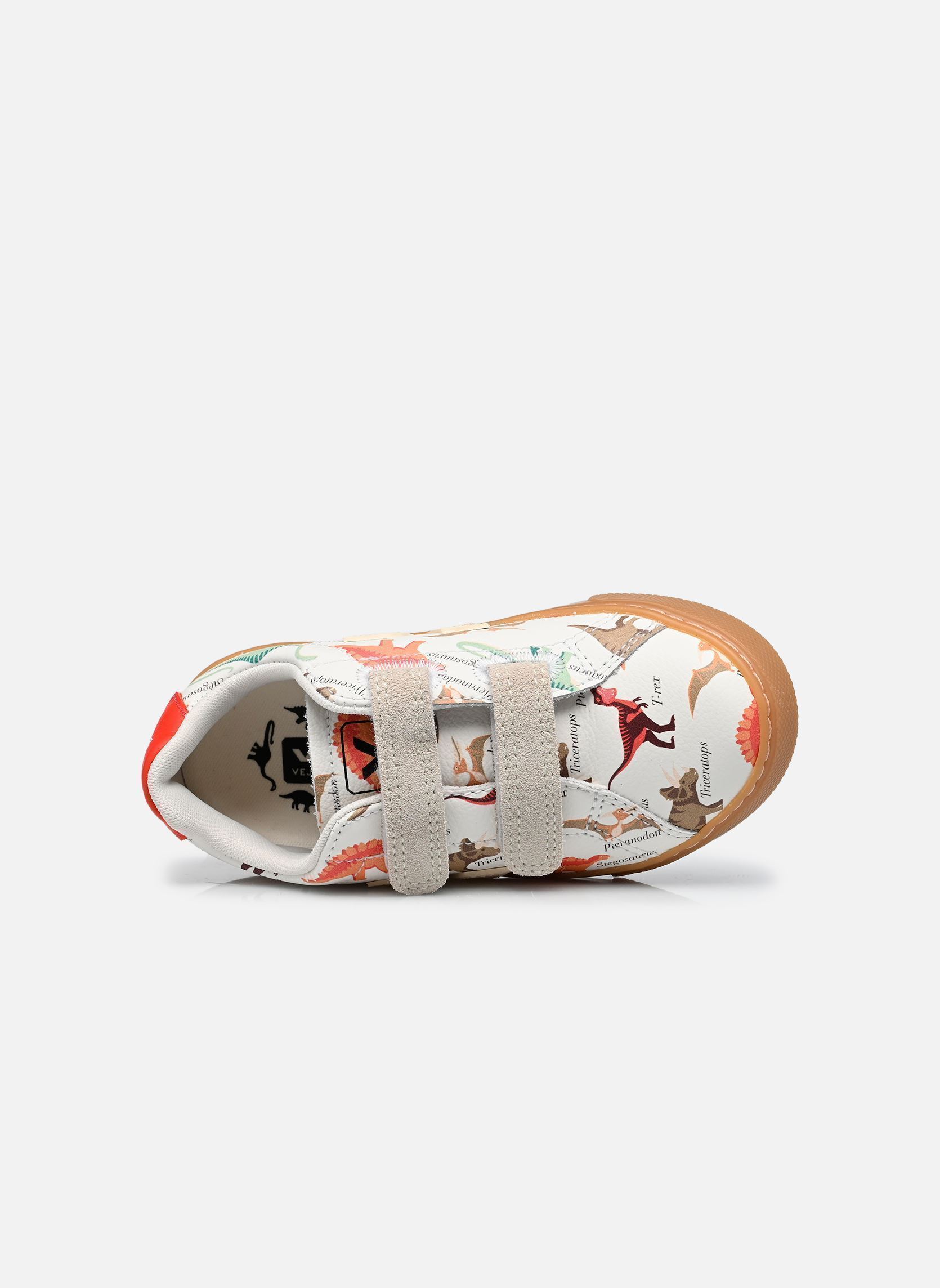 Niedrige Sneaker SMALL ESPLAR VELCRO LEATHER X MUSEUM D'H jungen weiß Veja Niedrige Sneaker SMALL ESPLAR VELCRO LEATHER X MUSEUM D'H jungen weiß Dinosaur