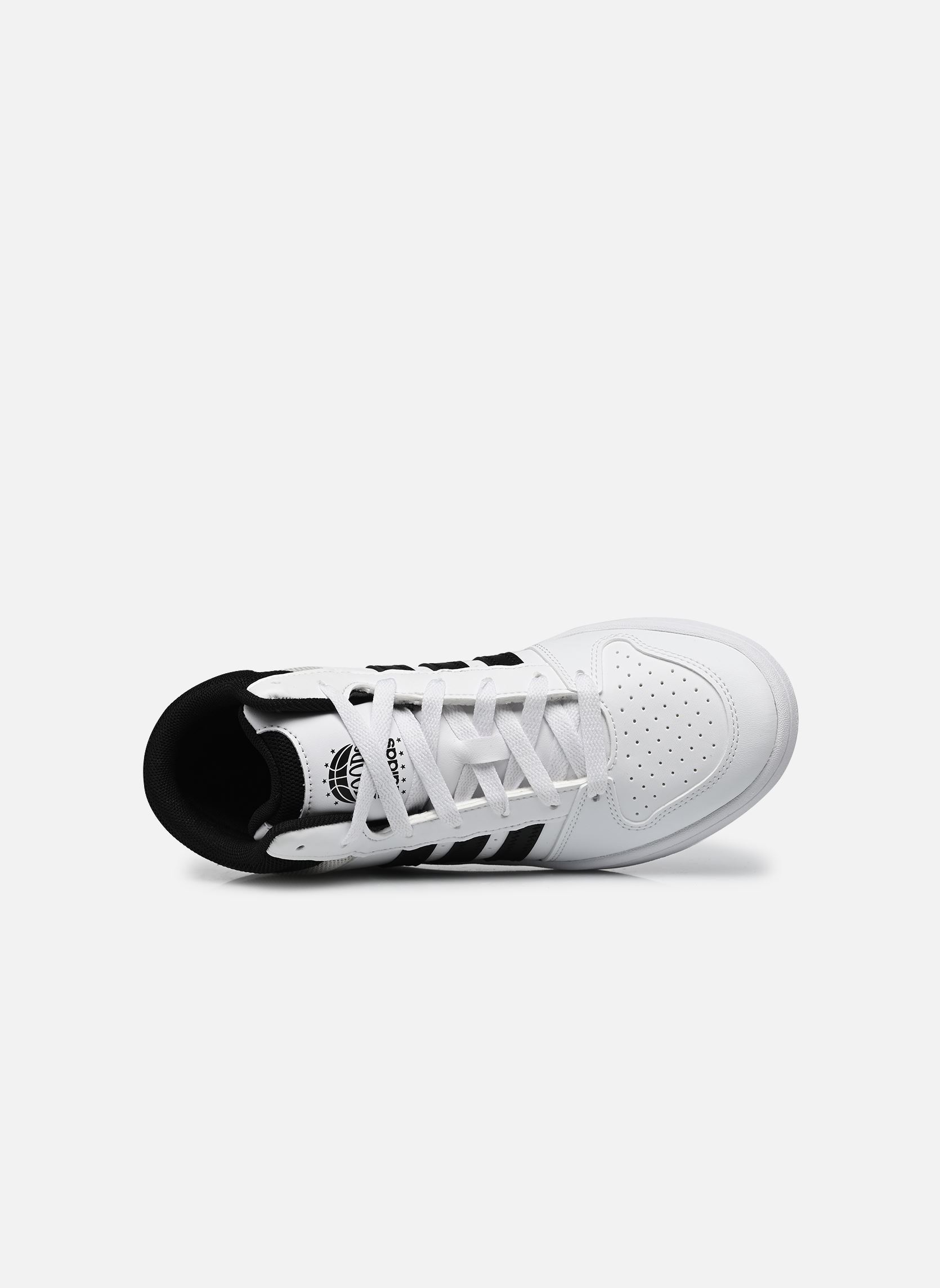 Sportschuhe HOOPS MID CLASSIC J jungen weiß adidas sportswear Sportschuhe HOOPS MID CLASSIC J jungen weiß Ftwwht/Cblack/Orbgry