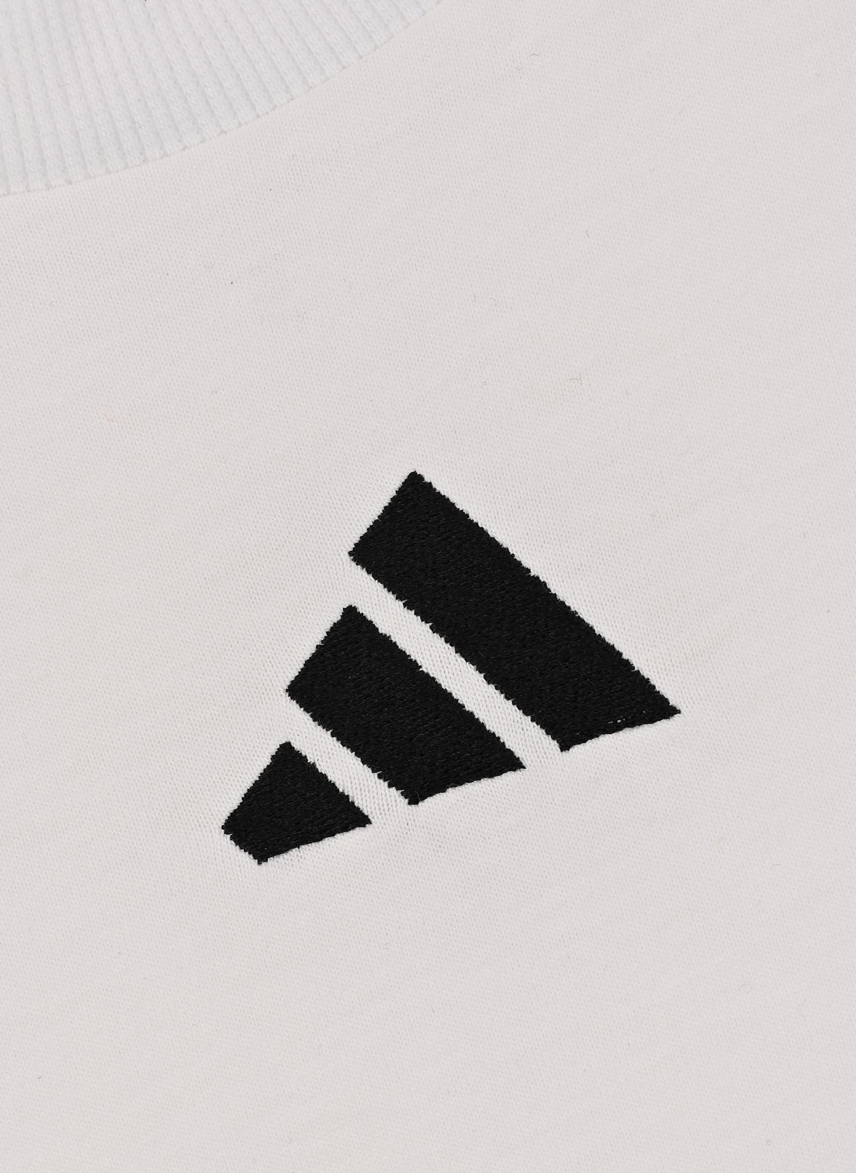 Tee-shirts manches courtes J SL TEE 160 blanc adidas sportswear Tee-shirts manches courtes J SL TEE 160 blanc WHITE/BLACK