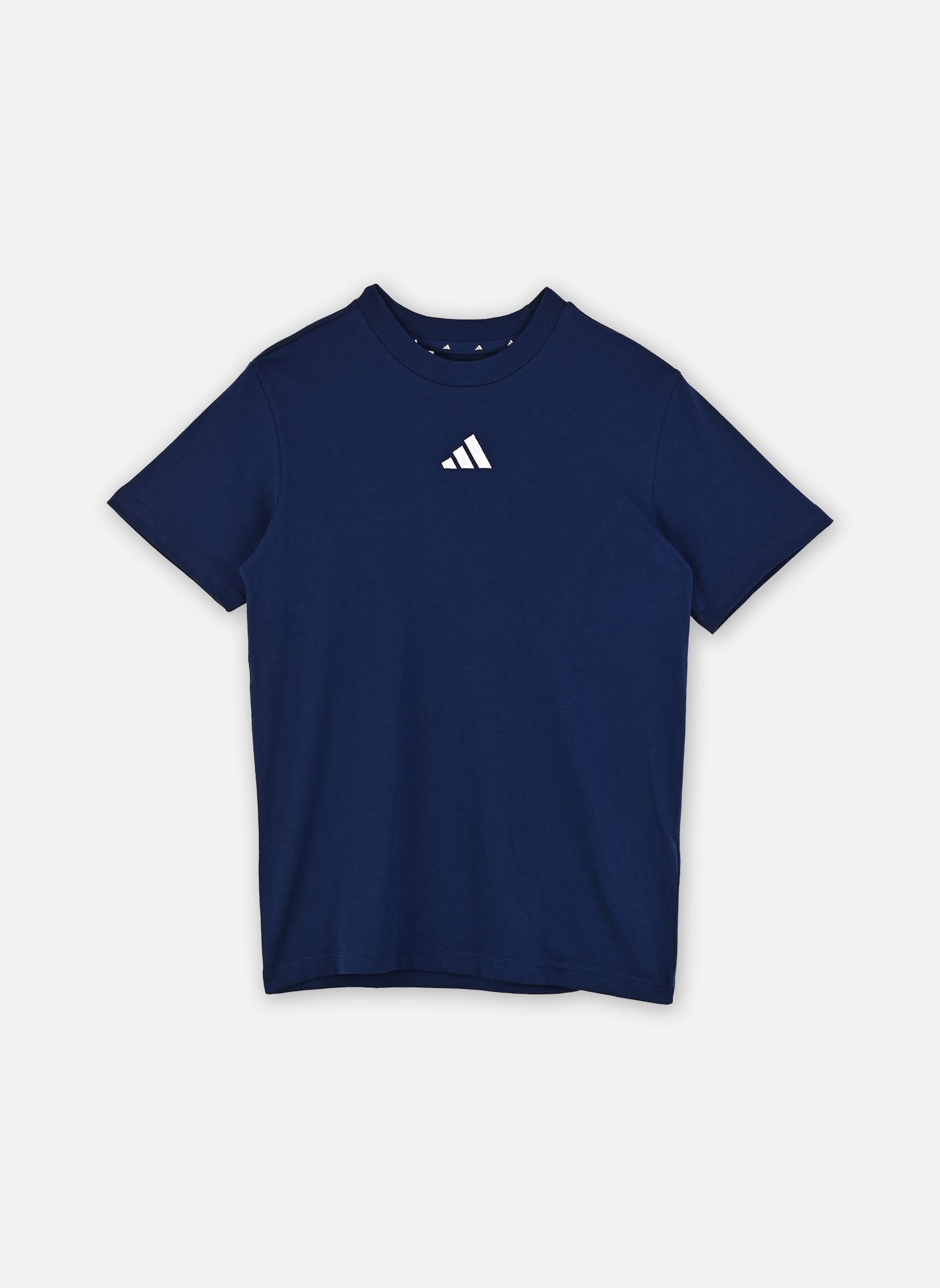 Tee-shirts manches courtes J SL TEE 160 bleu adidas sportswear Tee-shirts manches courtes J SL TEE 160 bleu DKBLUE/WHITE