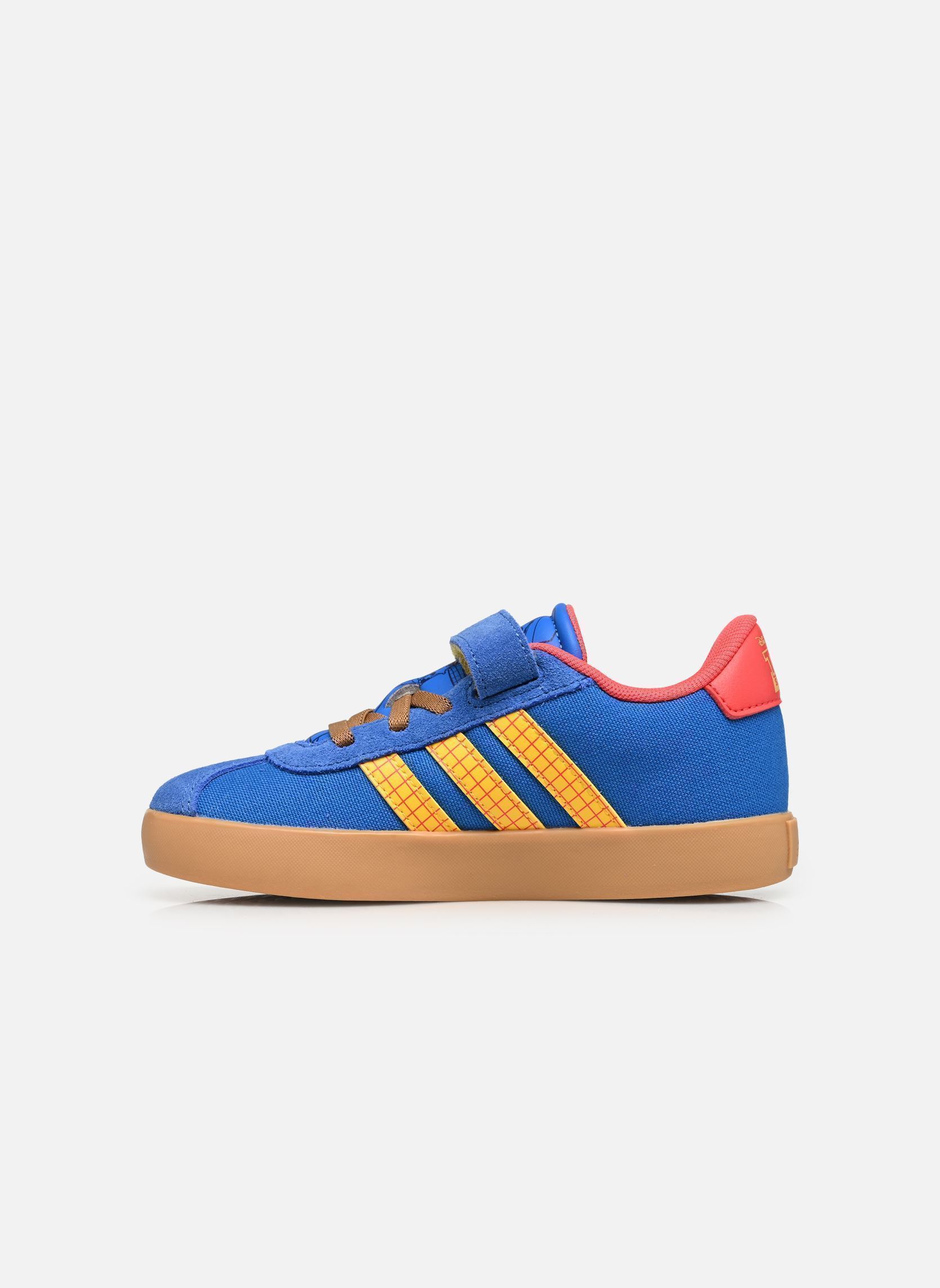 Baskets VL COURT WOODY EL C garçon bleu adidas sportswear Baskets VL COURT WOODY EL C garçon bleu BROYAL/BOGOLD/SELURE