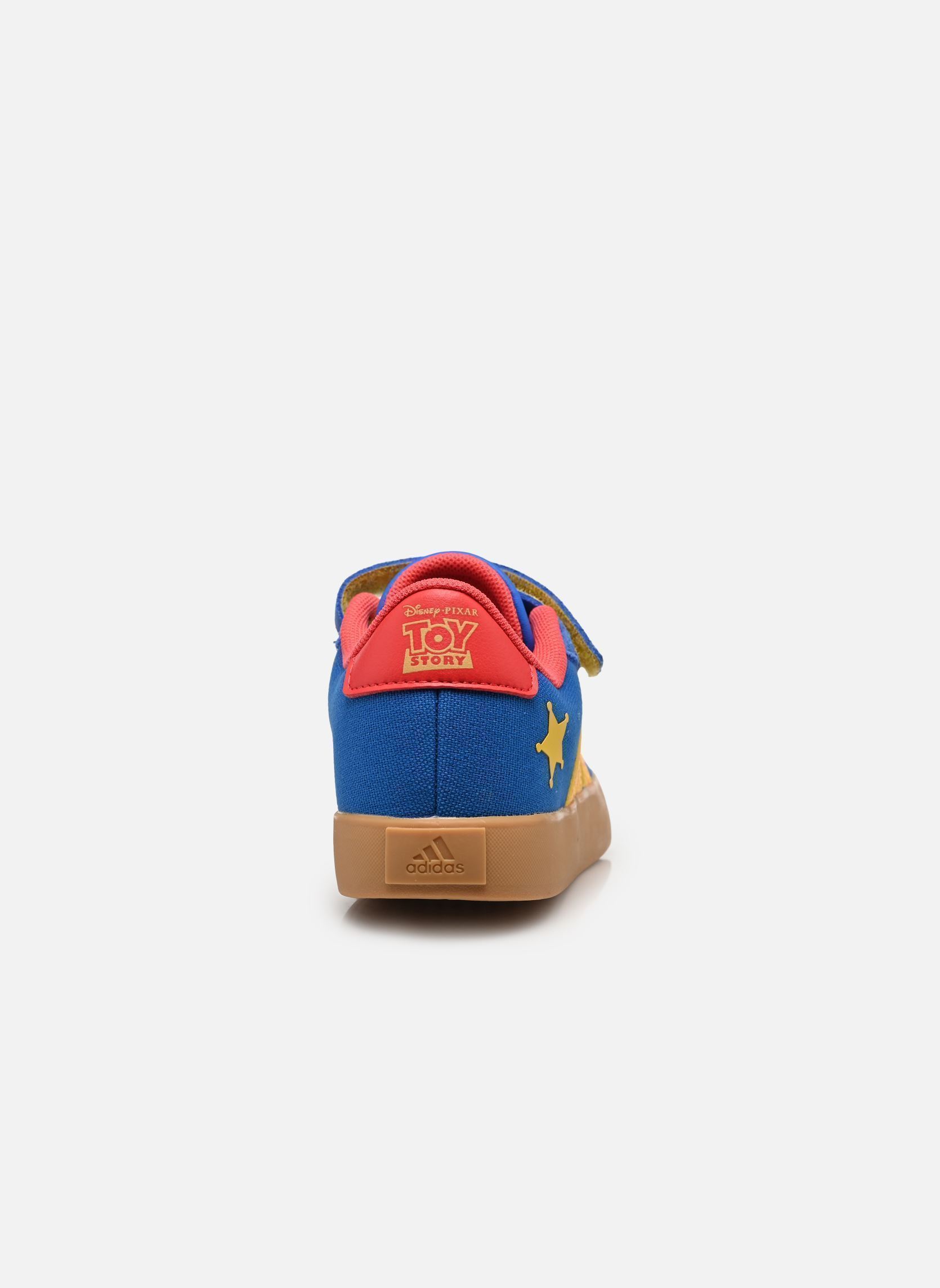 Baskets VL COURT WOODY EL C garçon bleu adidas sportswear Baskets VL COURT WOODY EL C garçon bleu BROYAL/BOGOLD/SELURE