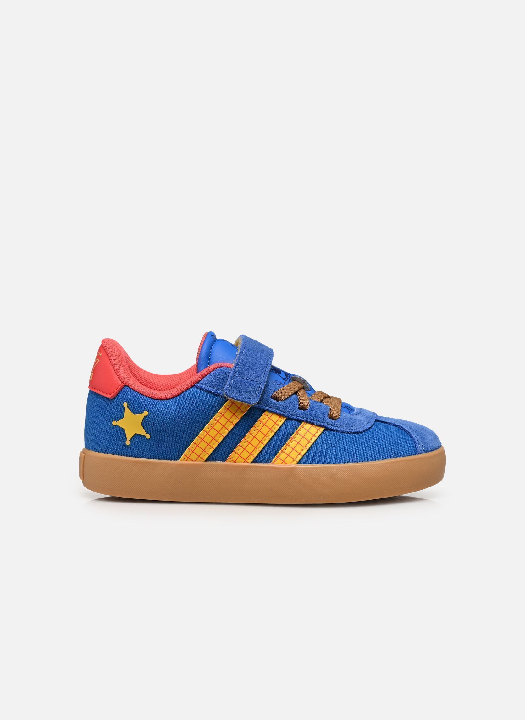 Baskets VL COURT WOODY EL C garçon bleu adidas sportswear Baskets VL COURT WOODY EL C garçon bleu BROYAL/BOGOLD/SELURE