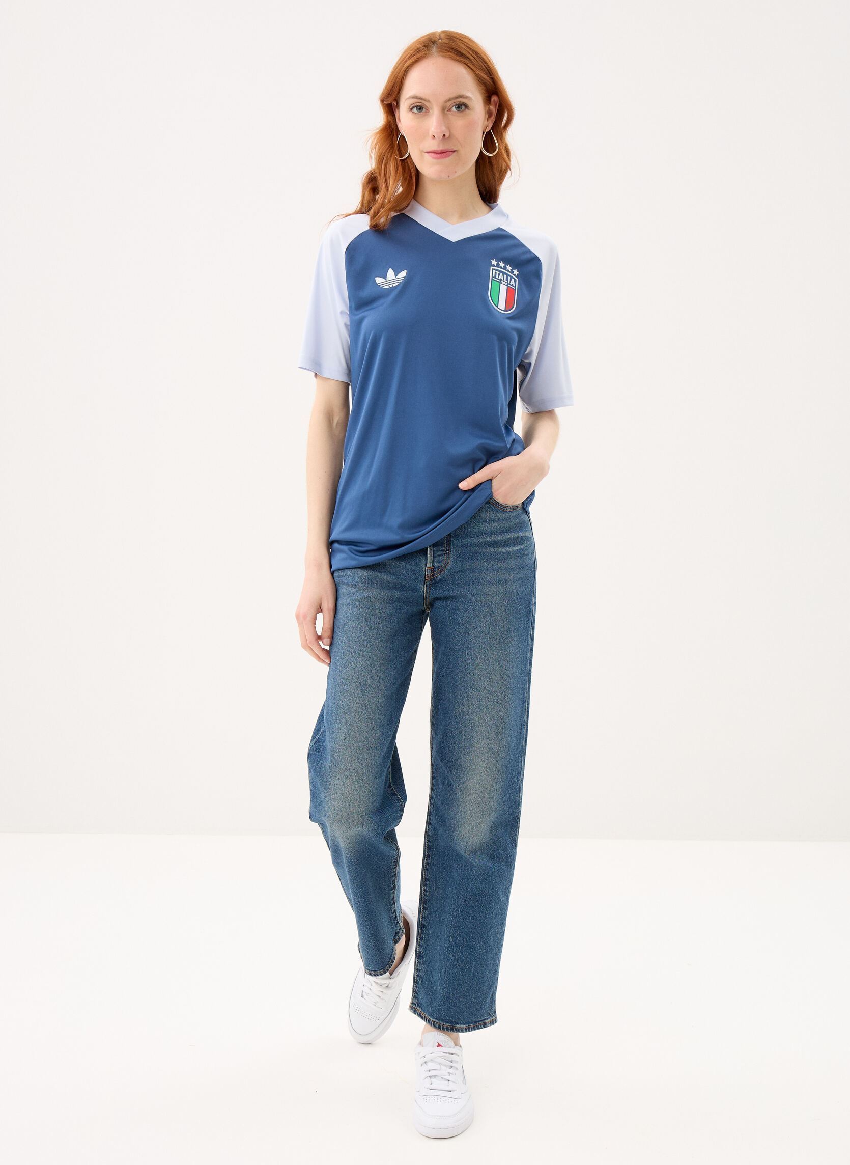 T-Shirts FIGC PRESHI A damen blau adidas performance T-Shirts FIGC PRESHI A damen blau NMARIN